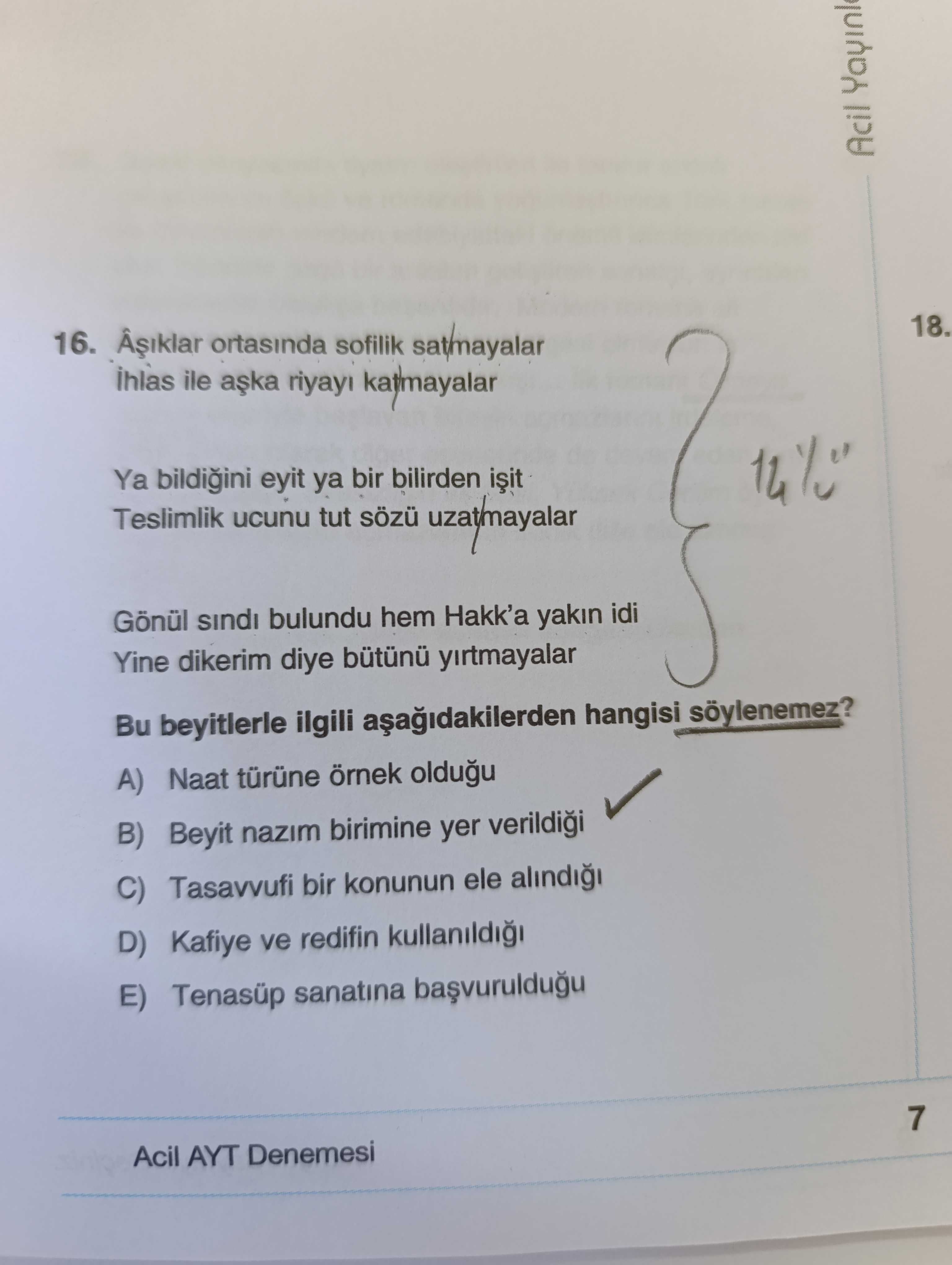 Âşıklar ortasında sofilik satmayalar İhlas ile aşka riyayı katmayalar Ya bildiğini eyit ya bir