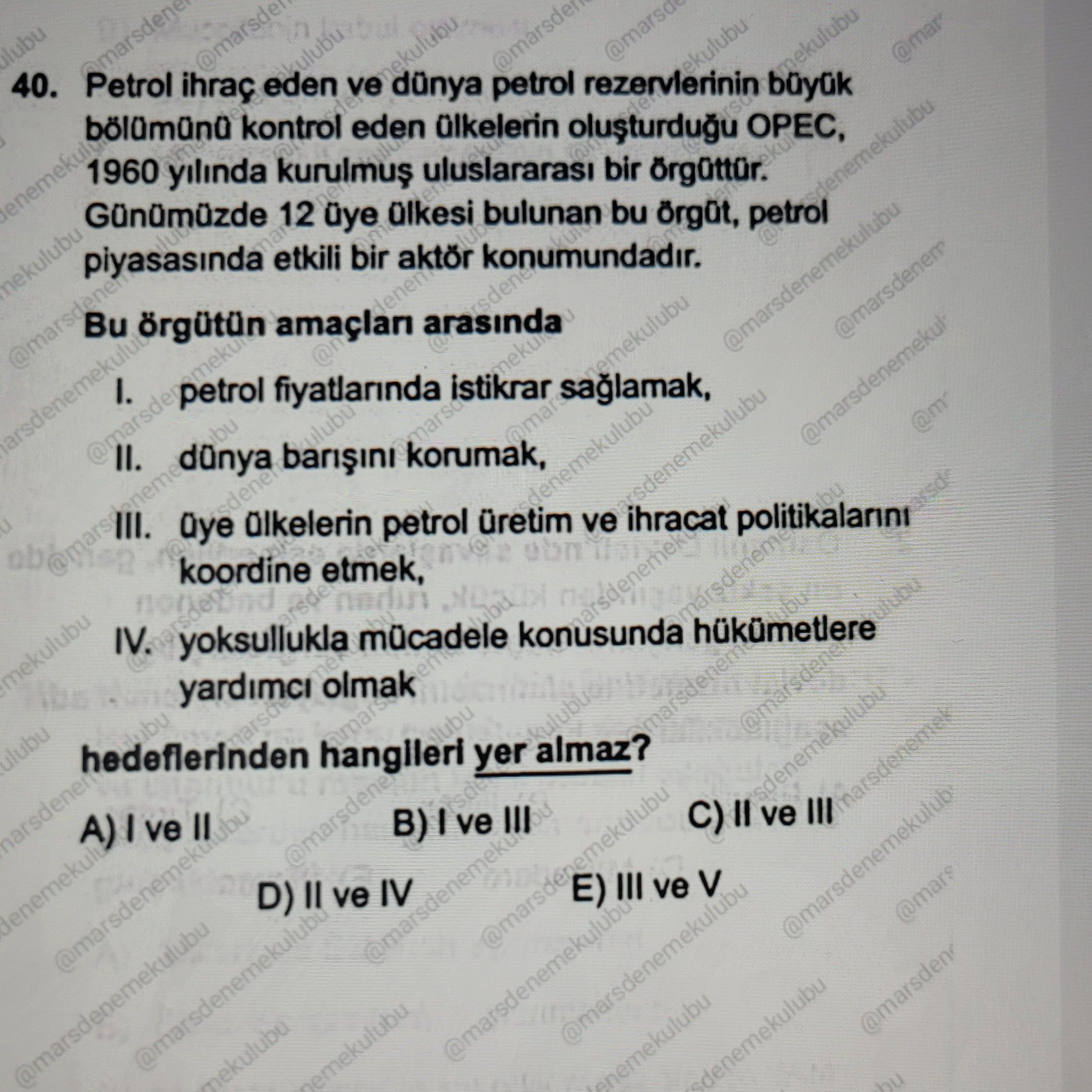 Petrol ihraç eden ve dünya petrol rezervlerinin büyük bölümünü kontrol eden ülkelerin oluşturduğu