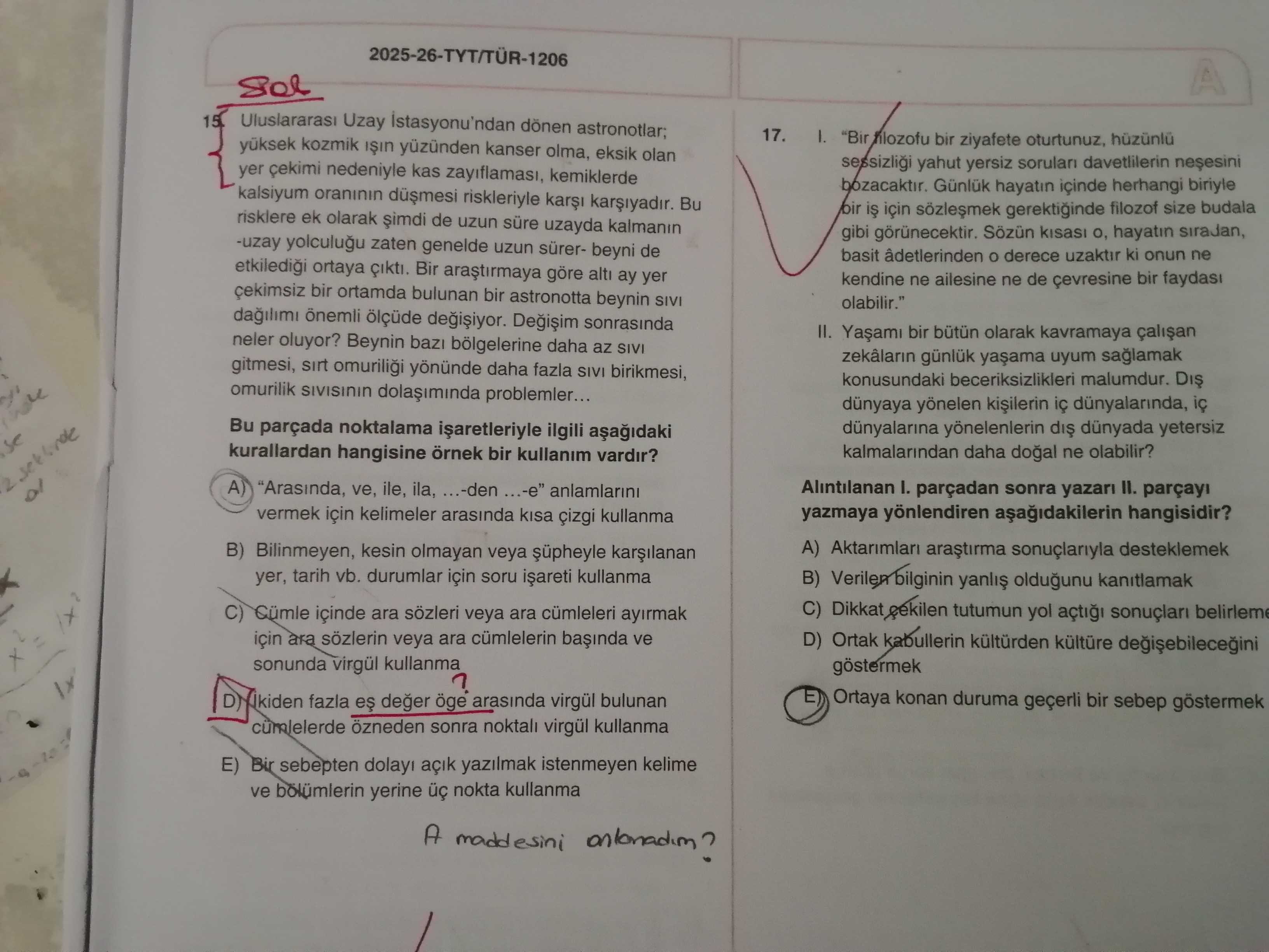 Uluslararası Uzay İstasyonu'ndan dönen astronotlar; yüksek kozmik ışın yüzünden kanser olma, eksik