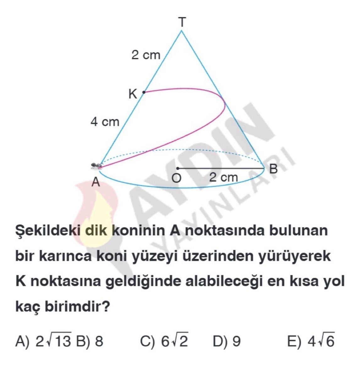 Yukarıda tepe noktası T(1, 3) olan y = f(x) parabolü verilmiştir. Buna göre, f(27) − f(81) / f(−79) − f(−25) ifadesinin eşiti