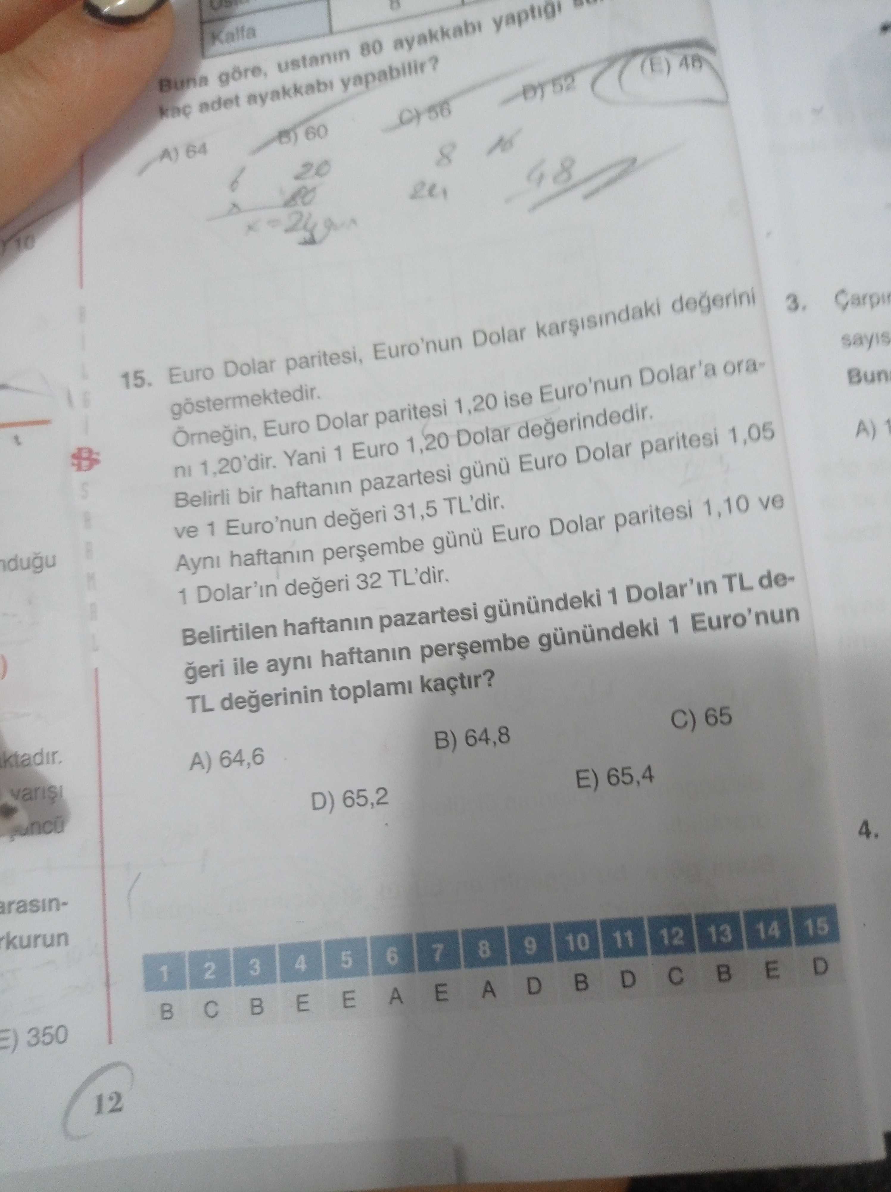 Euro Dolar paritesi, Euro'nun Dolar karşısındaki değerini göstermektedir. Örneğin, Euro Dolar