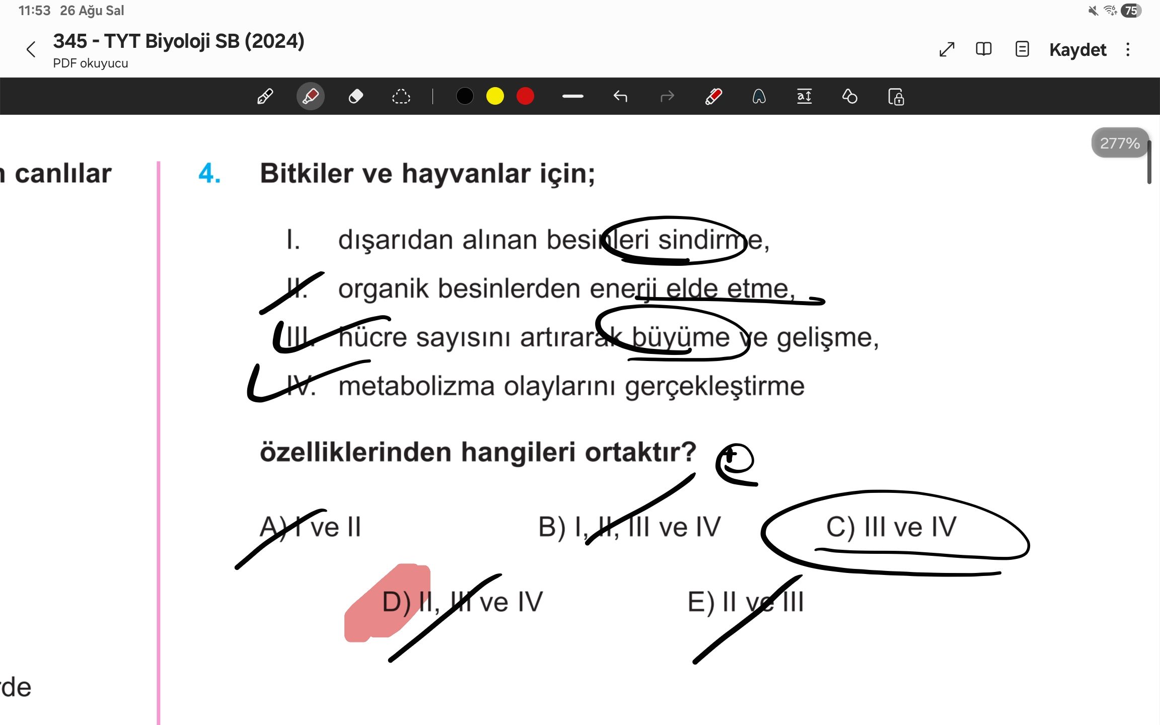 Biyoloji (12. Sınıf)