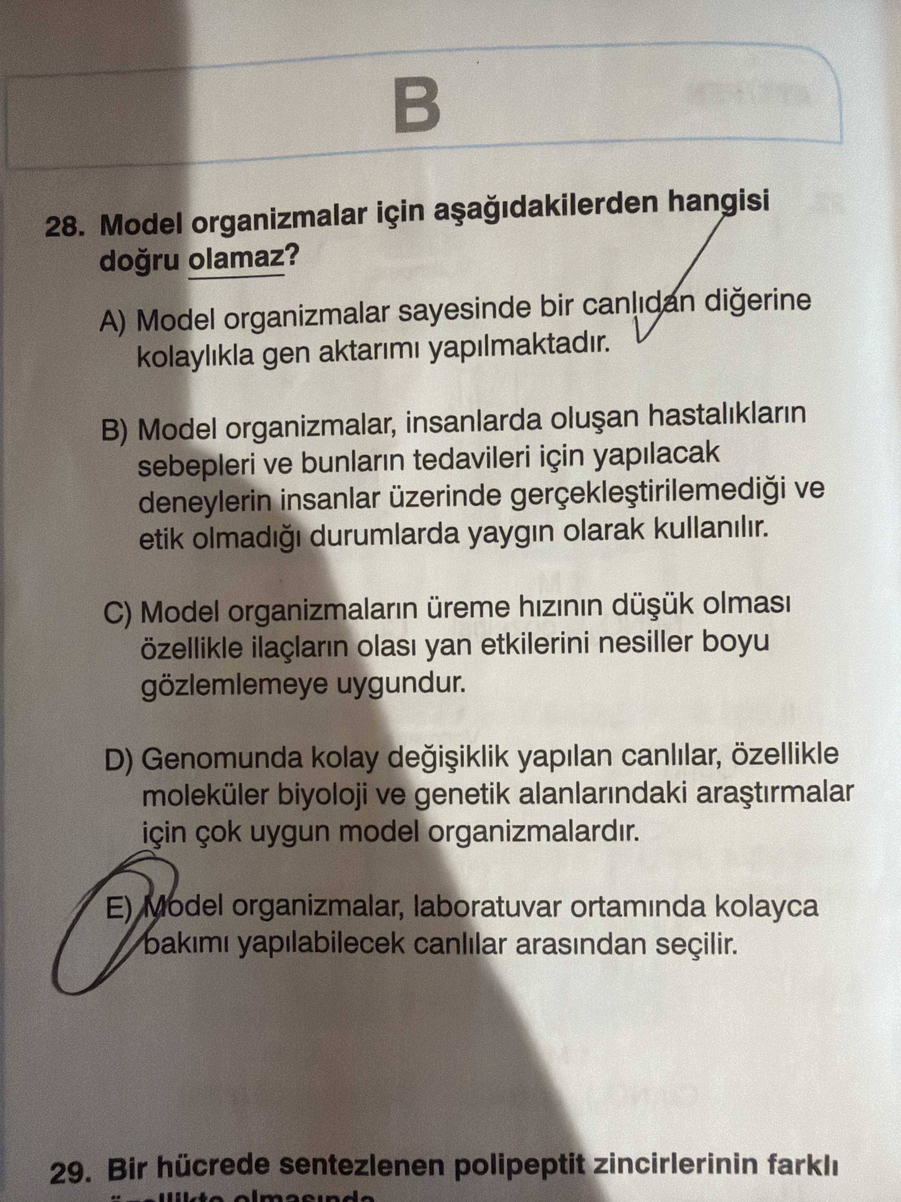 Model organizmalar için aşağıdakilerden hangisi doğru olamaz?