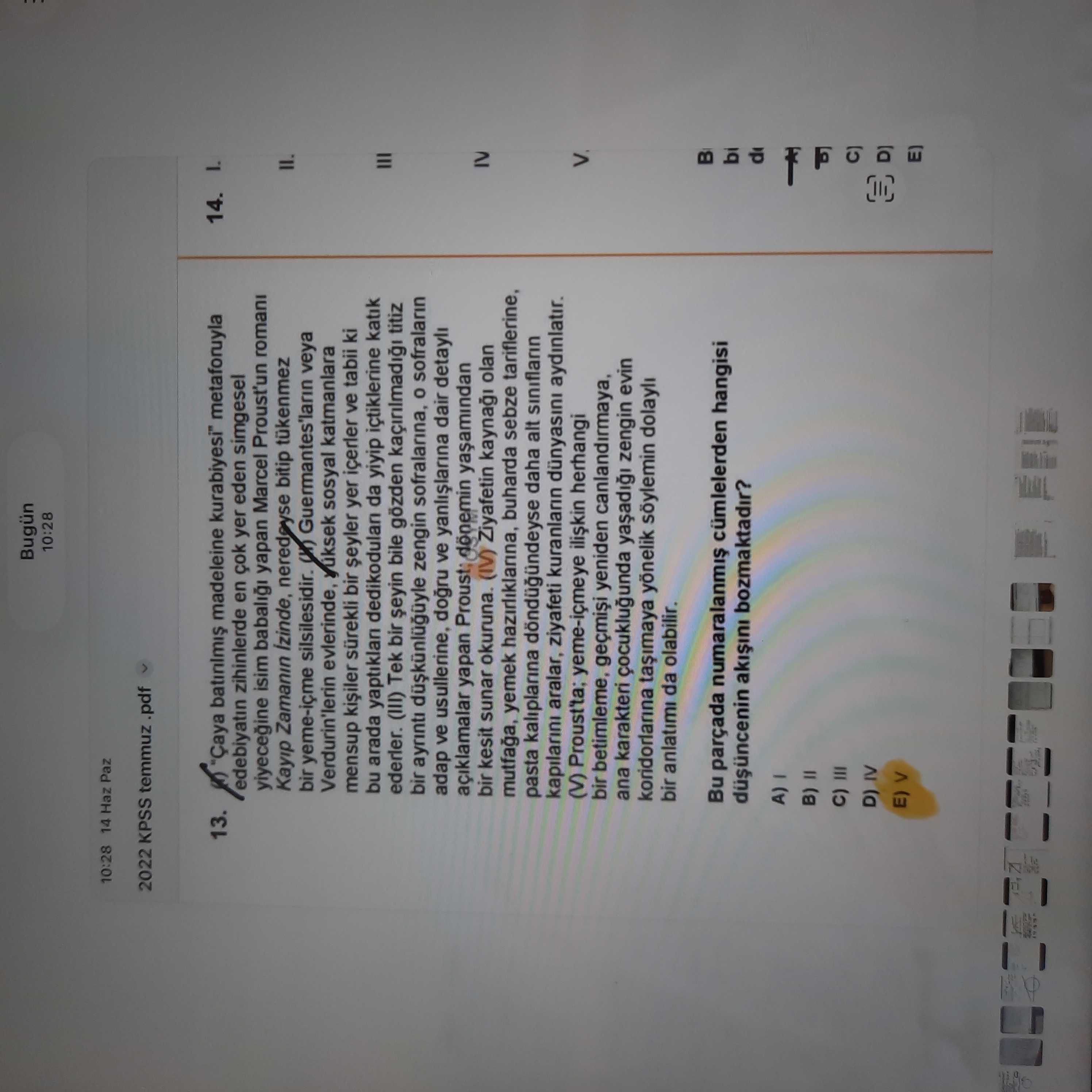 "Çaya batırılmış madeleine kurabiyesi" metaforuyla edebiyatın zihinlerde en çok yer eden simgesel