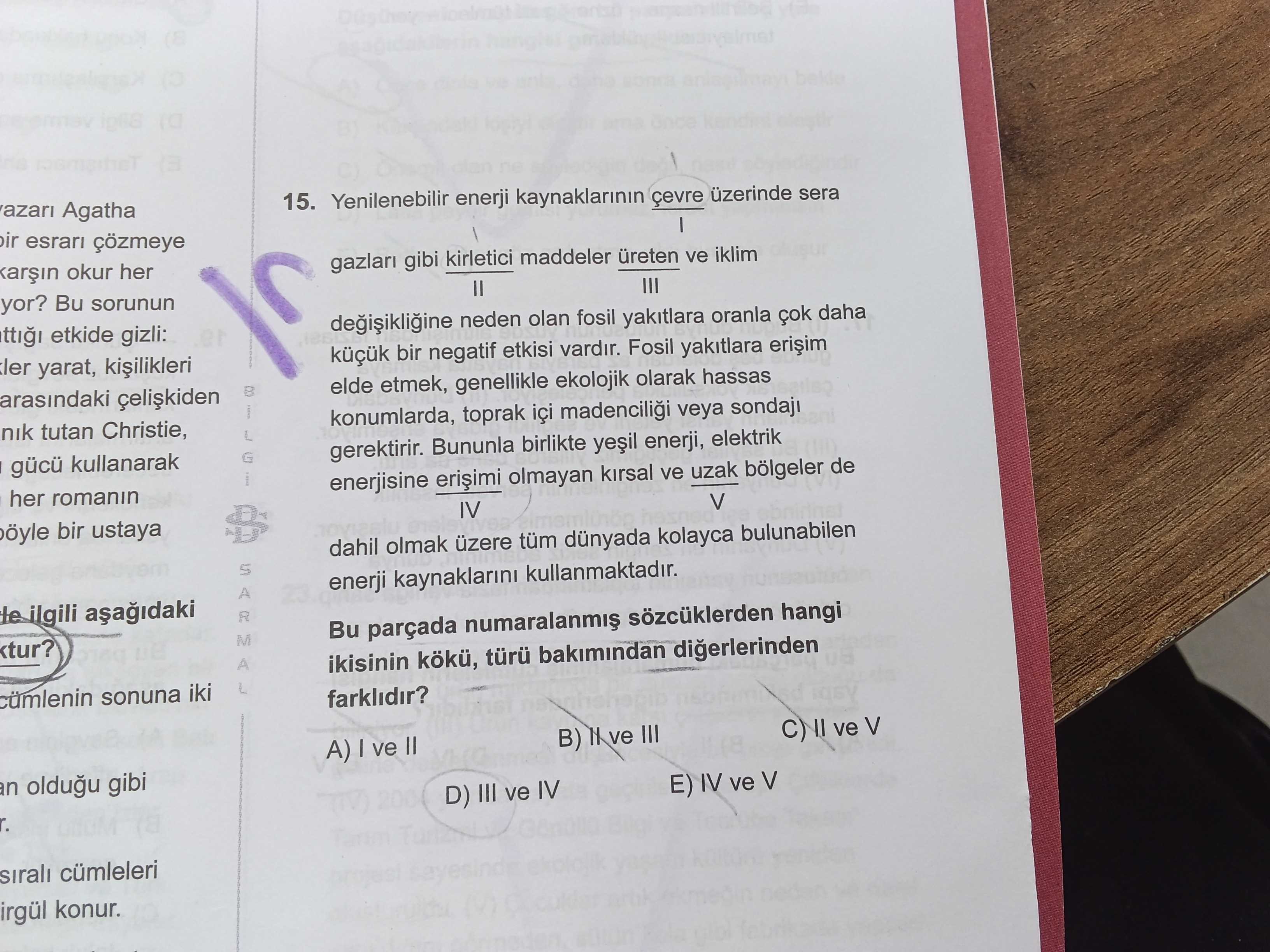 Yenilenebilir enerji kaynaklarının çevre üzerinde sera I gazları gibi kirletici maddeler üreten ve