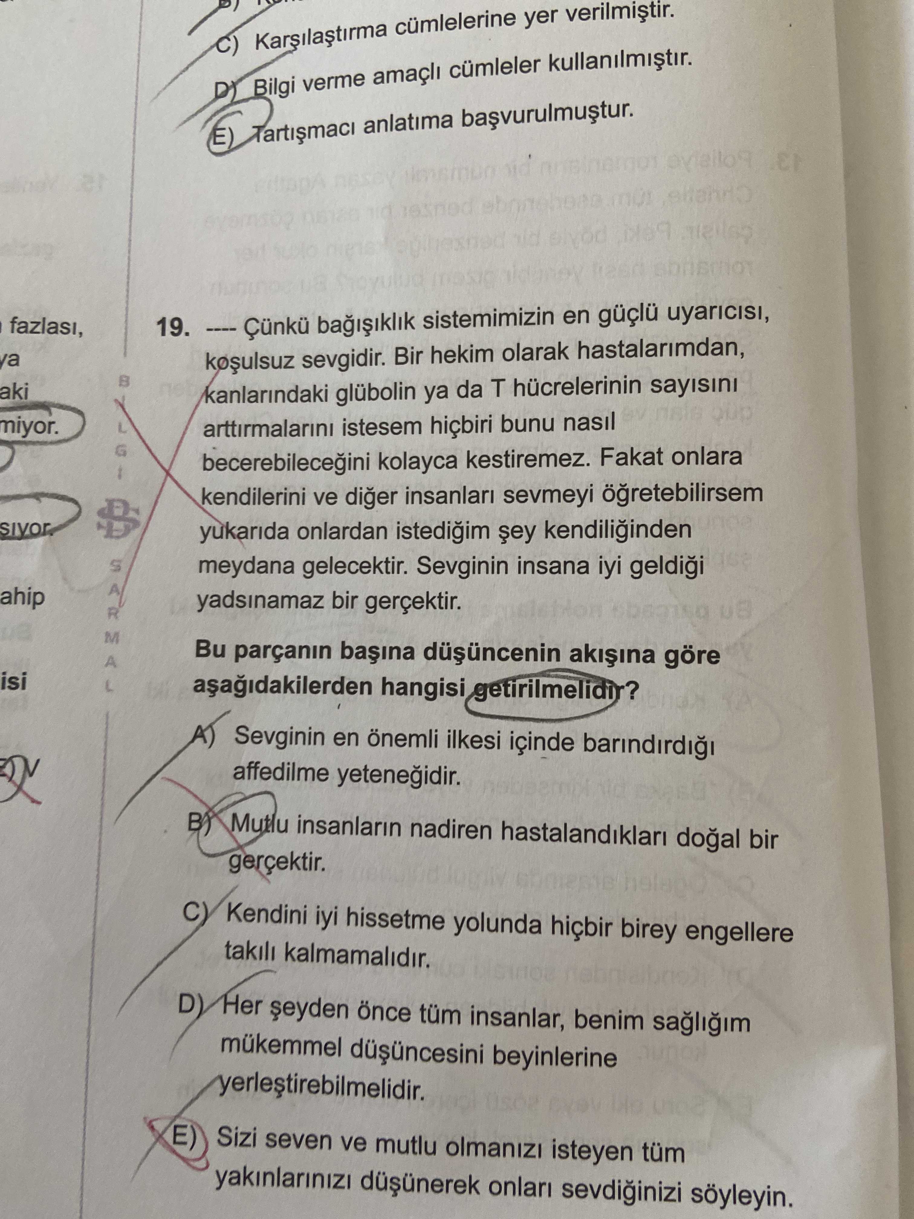 ---- Çünkü bağışıklık sistemimizin en güçlü uyarıcısı, koşulsuz sevgidir. Bir hekim olarak