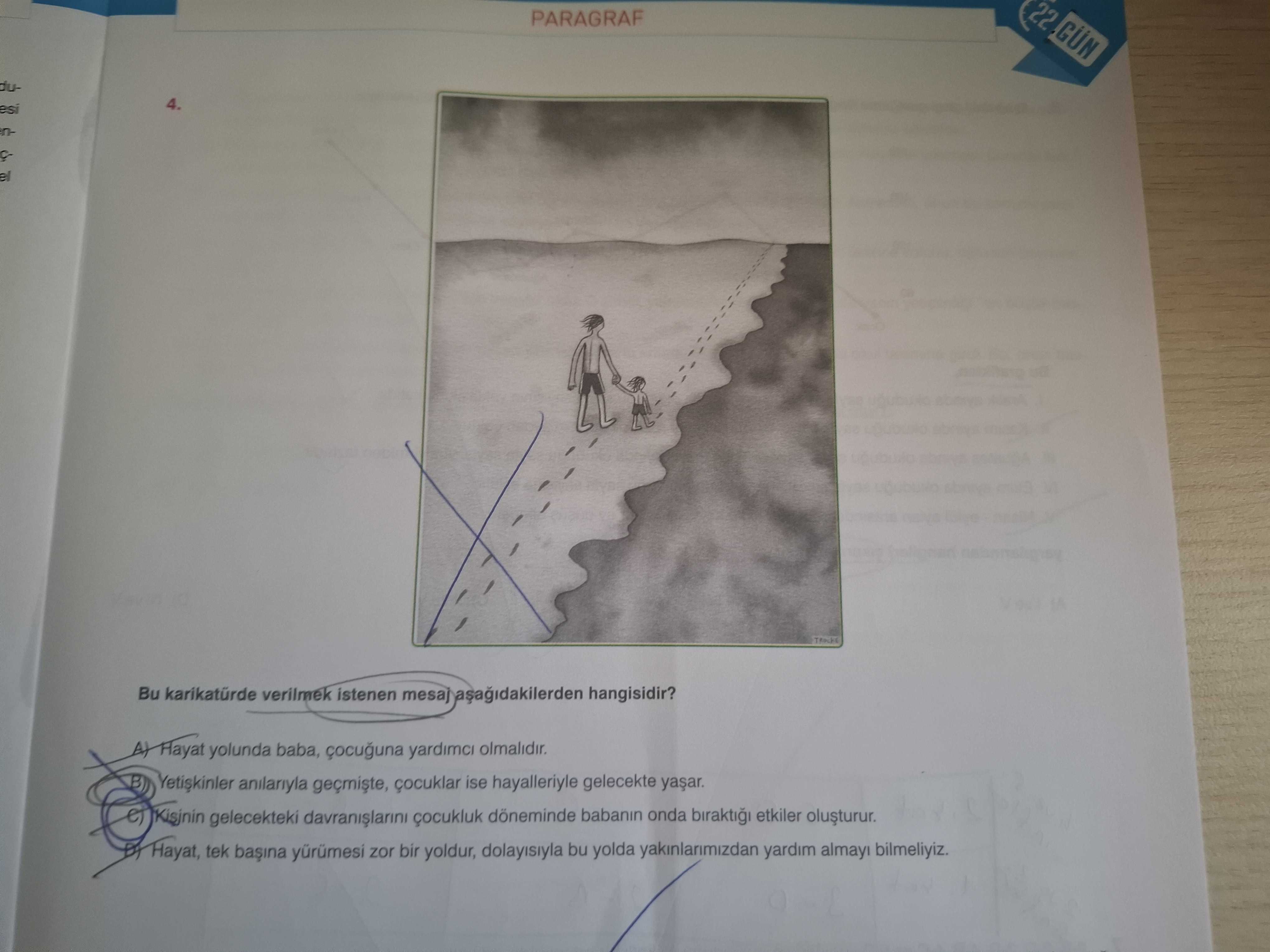 Bu karikatürde verilmek istenen mesaj aşağıdakilerden hangisidir?
