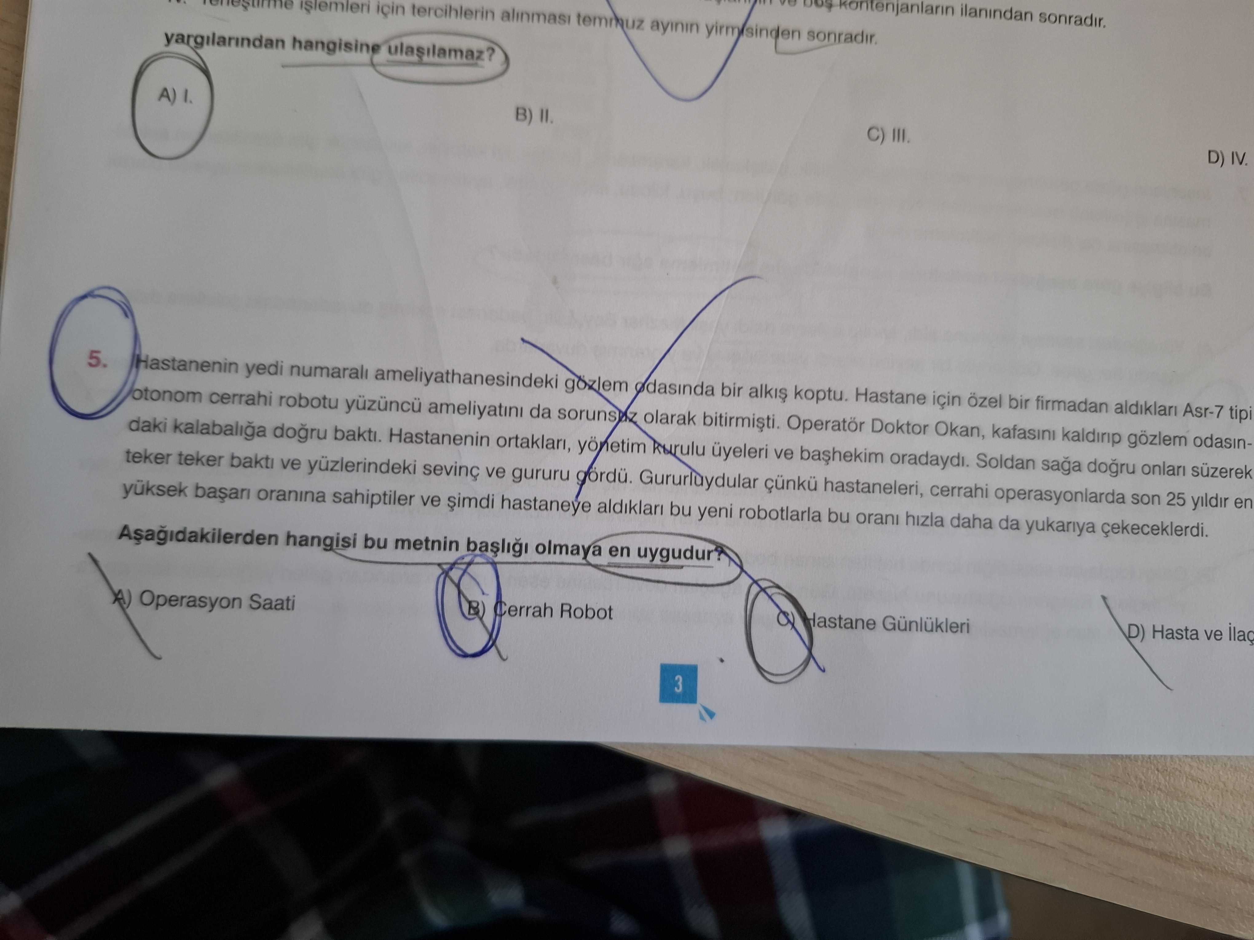 Hastanenin yedi numaralı ameliyathanesindeki gözlem odasında bir alkış koptu. Hastane için özel bir