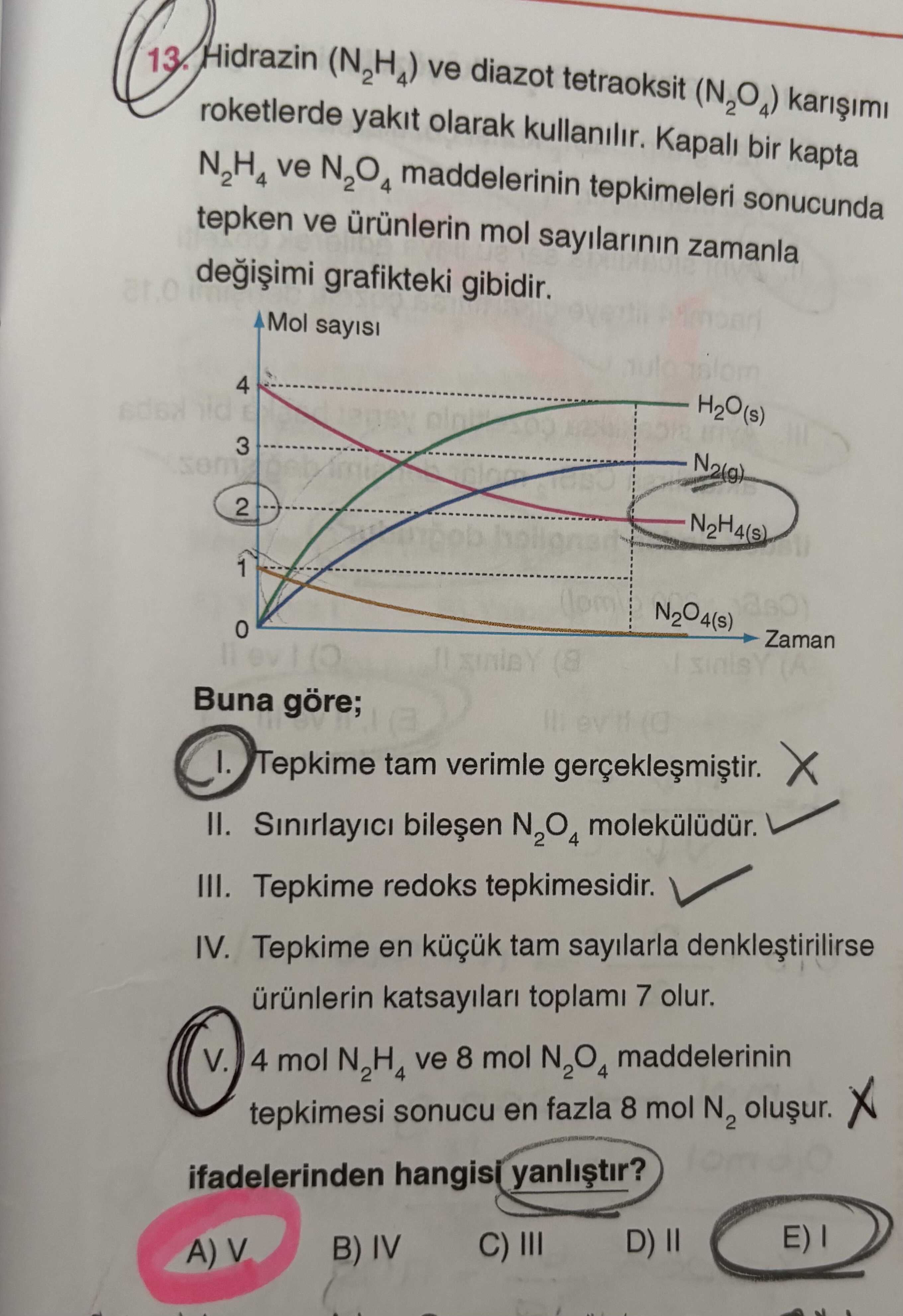 Hidrazin (N₂H₄) ve diazot tetraoksit (N₂O₄) karışımı roketlerde yakıt olarak kullanılır. Kapalı bir