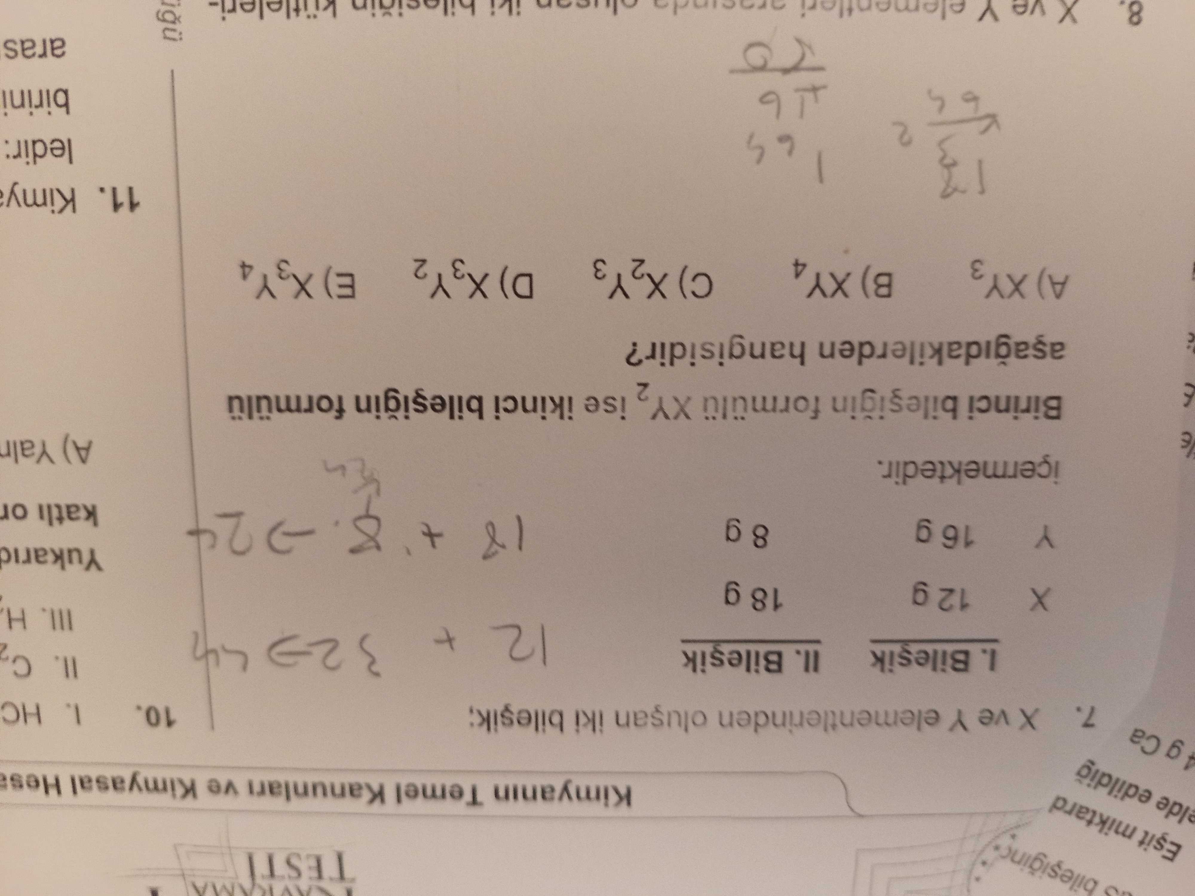 Kimya (11. Sınıf)