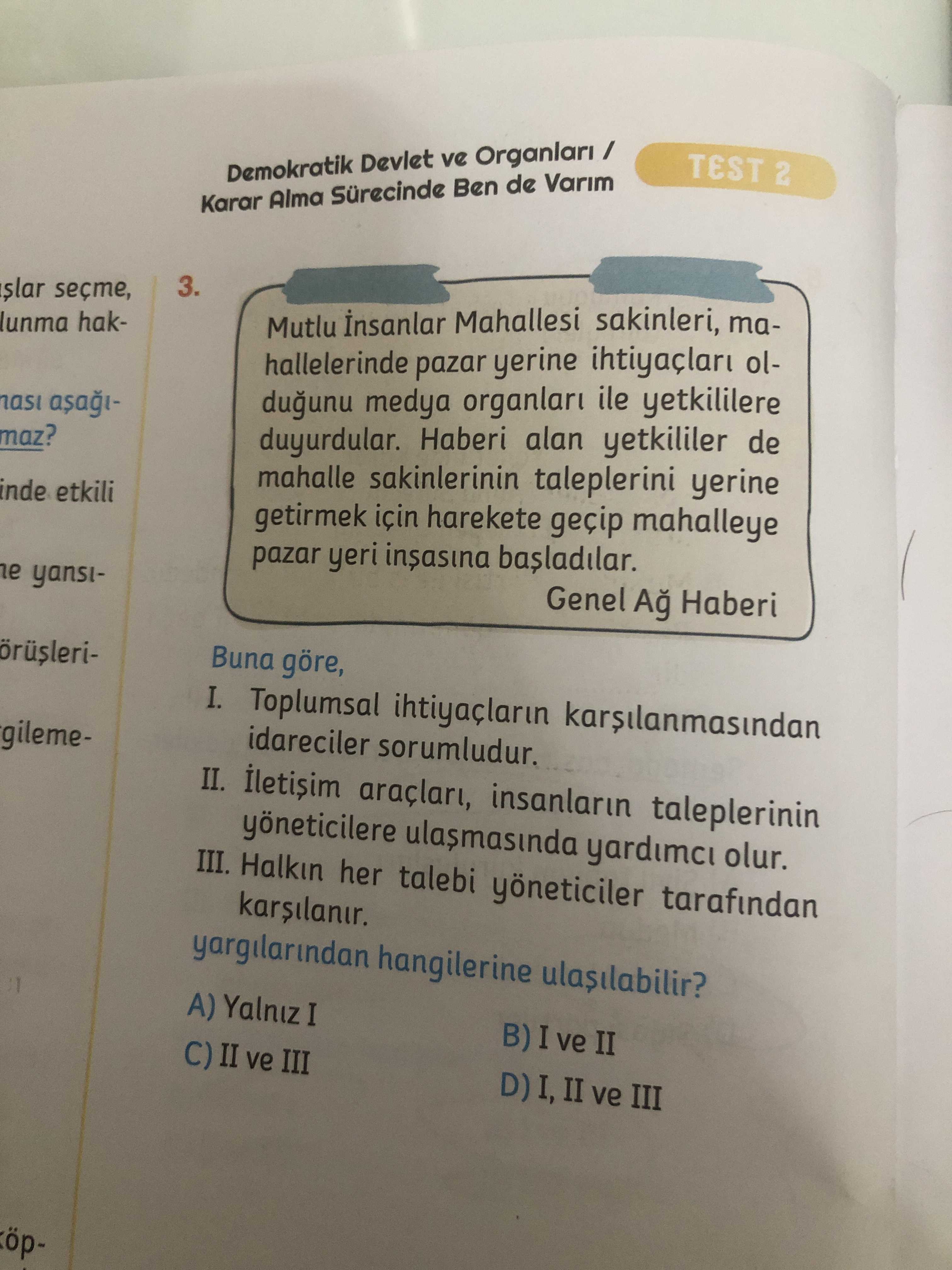 Mutlu İnsanlar Mahallesi sakinleri, mahallelerinde pazar yerine ihtiyaçları olduğunu medya organları