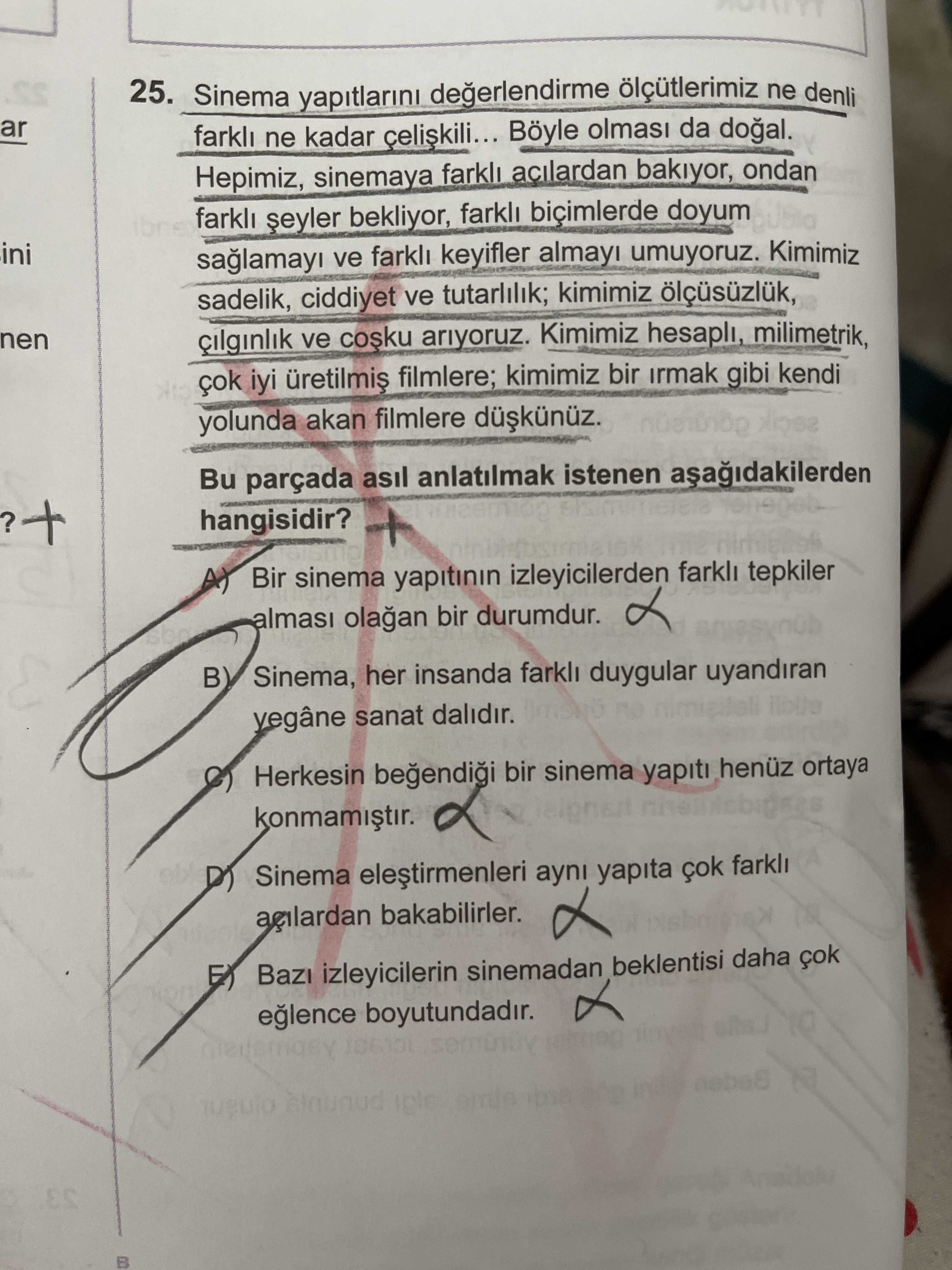 Sinema yapıtlarını değerlendirme ölçütlerimiz ne denli farklı ne kadar çelişkili… Böyle olması da