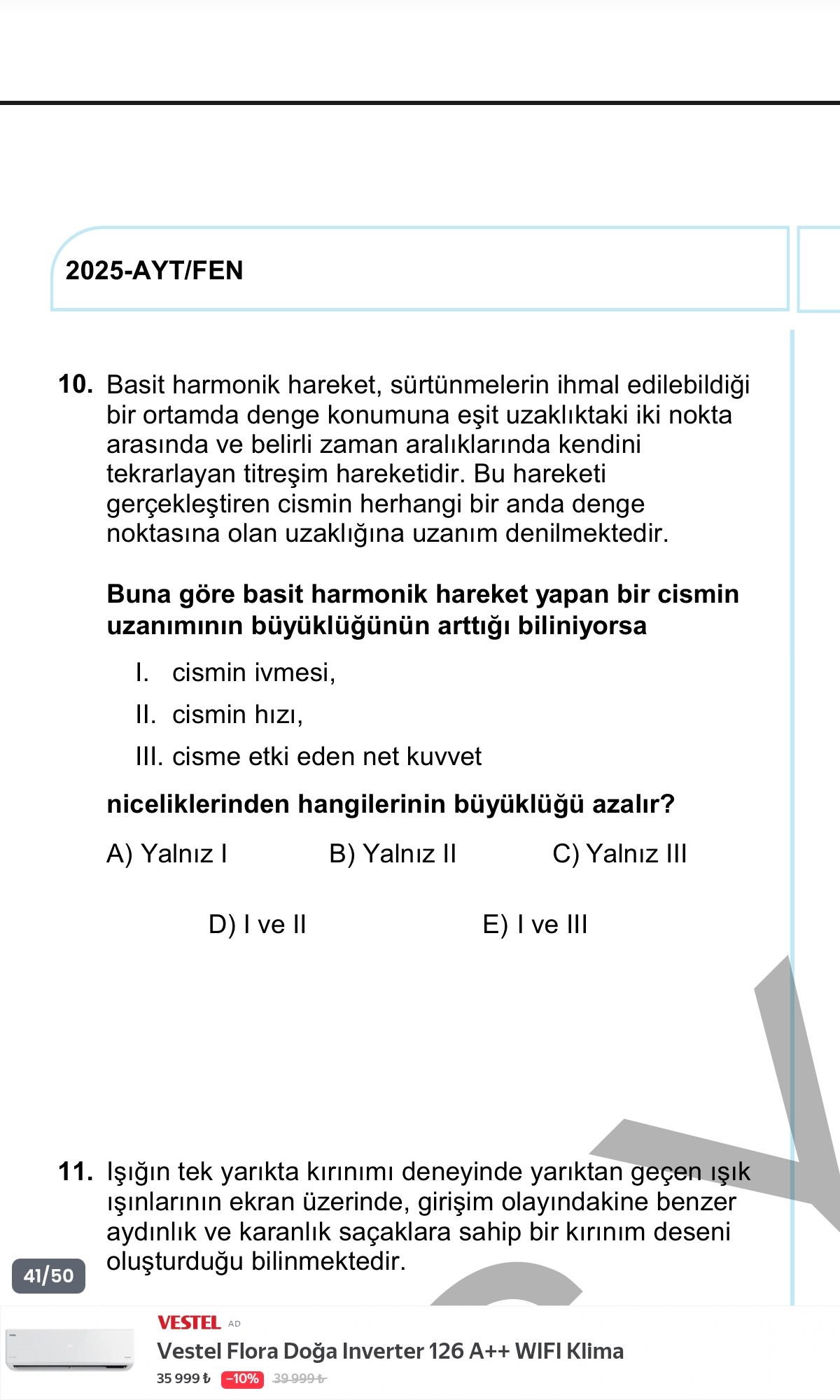 Basit harmonik hareket, sürtünmelerin ihmal edilebildiği bir ortamda denge konumuna eşit uzaklıktaki