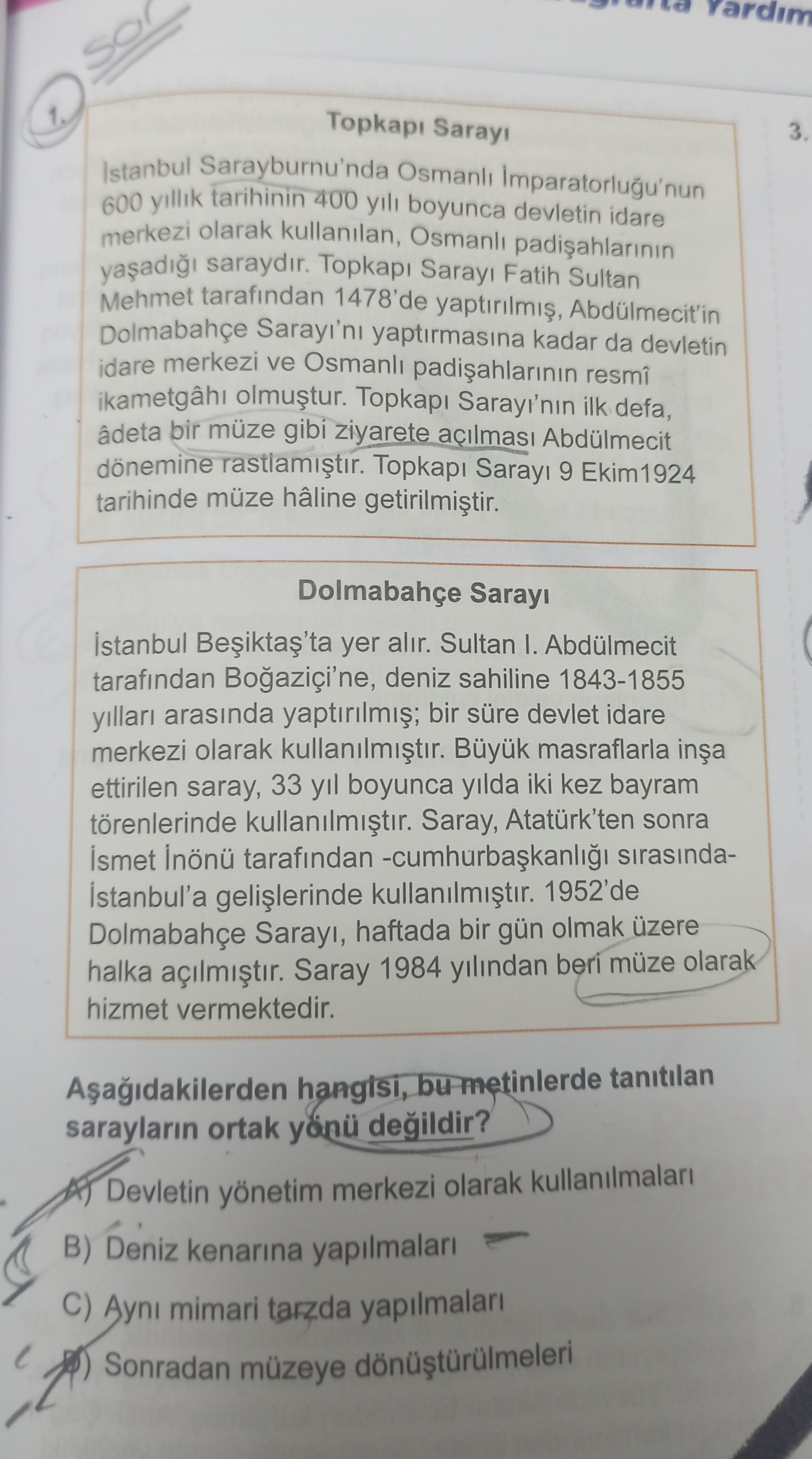 Topkapı Sarayı İstanbul Sarayburnu'nda Osmanlı İmparatorluğu'nun 600 yıllık tarihinin 400 yılı