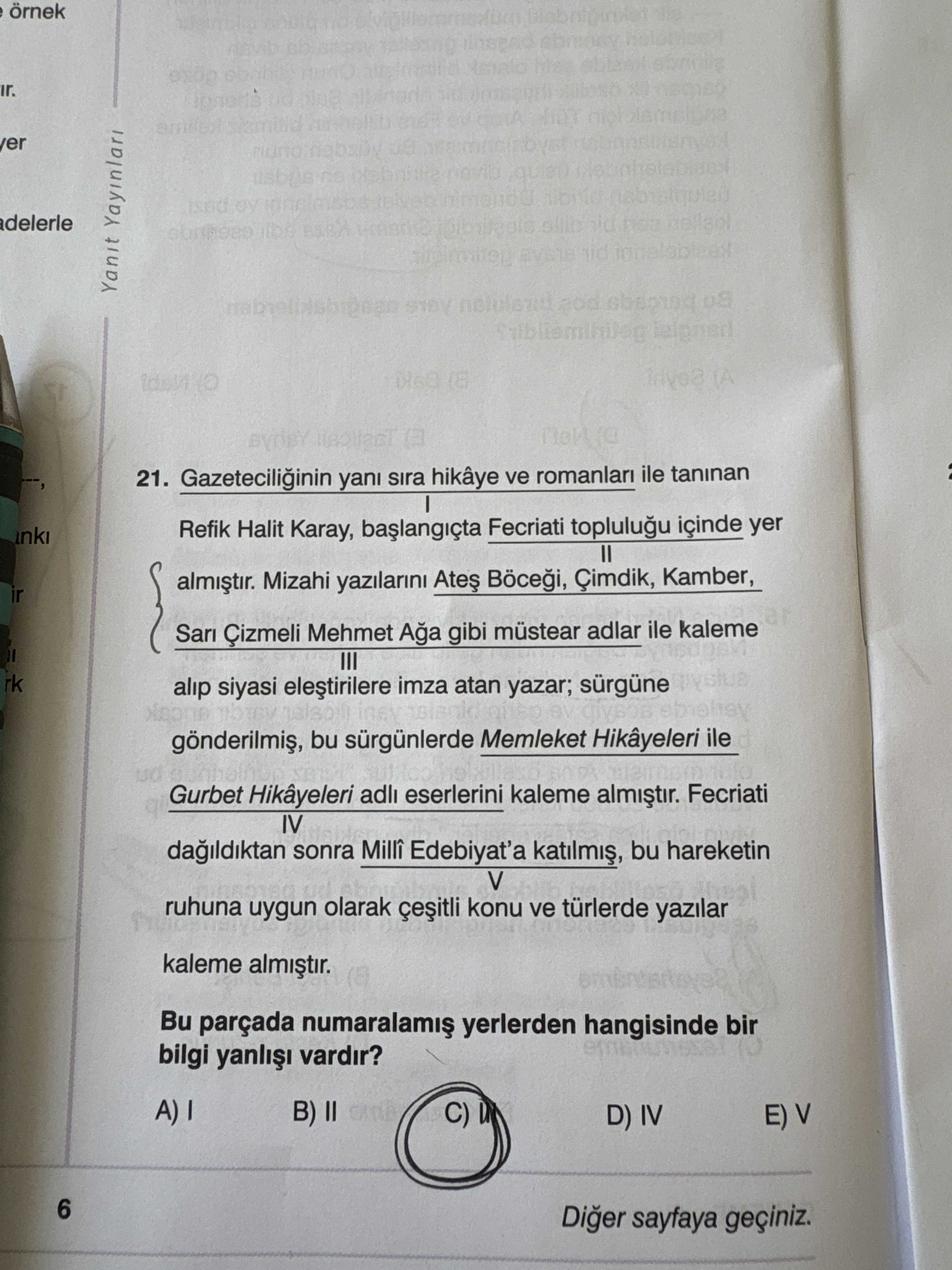 Gazeteciliğinin yanı sıra hikâye ve romanları ile tanınan I Refik Halit Karay, başlangıçta Fecriati