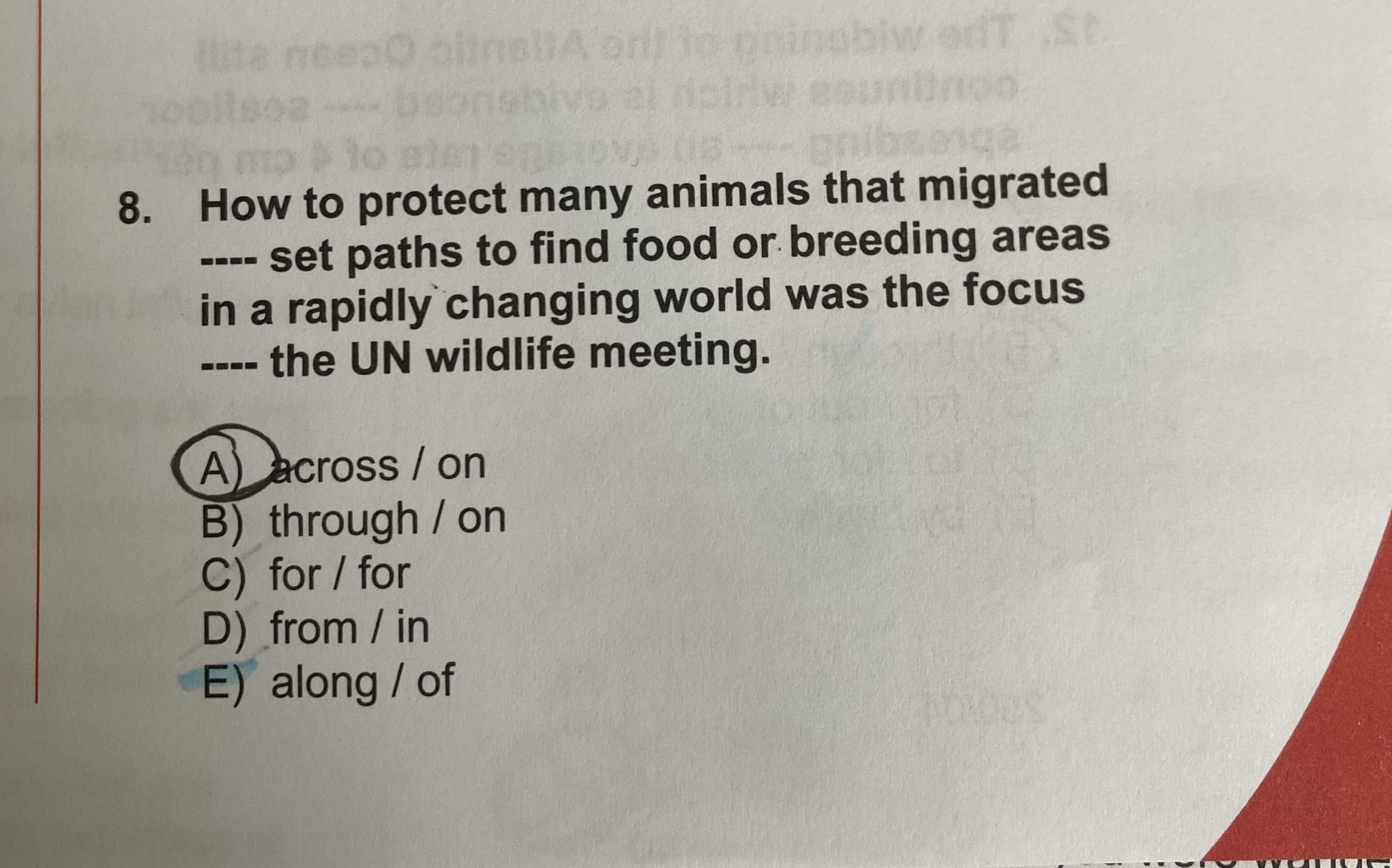 How to protect many animals that migrated ---- set paths to find food or breeding areas in a rapidly