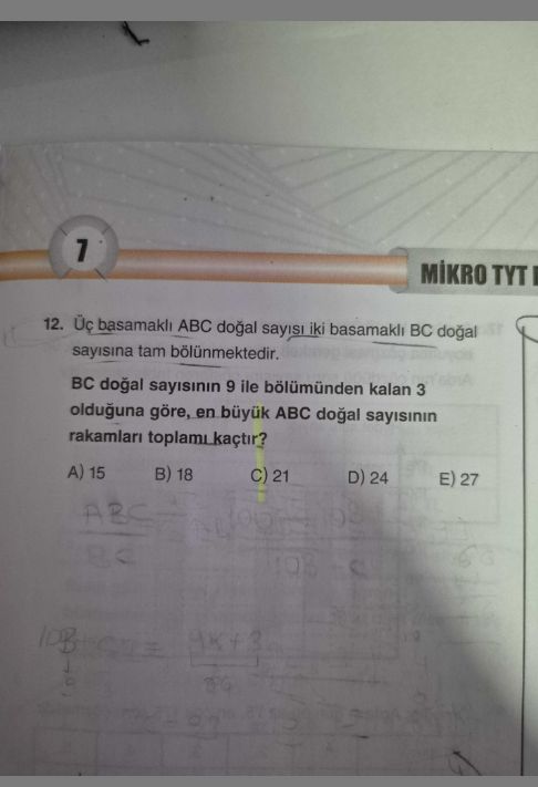 Matematik (12. Sınıf)