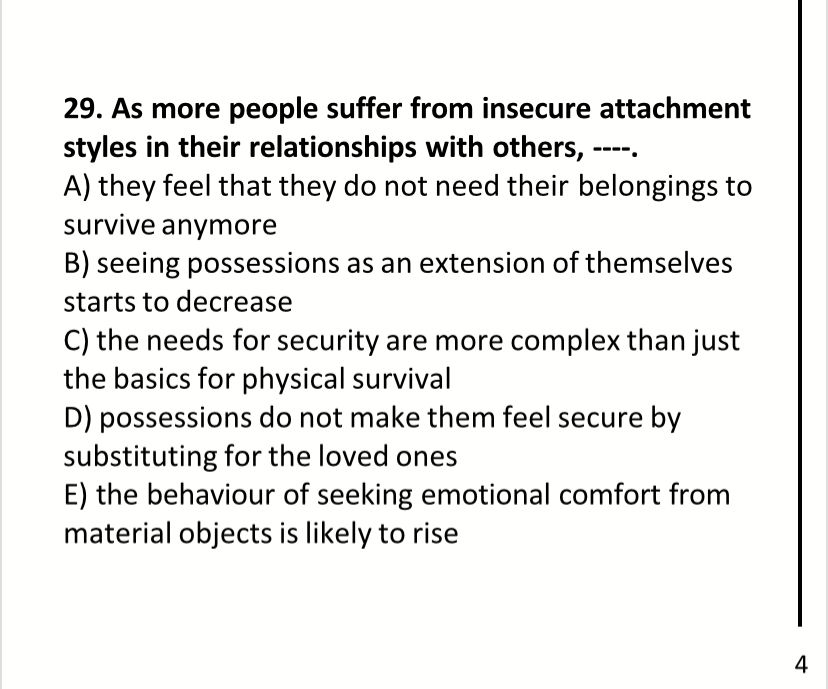 As more people suffer from insecure attachment styles in their relationships with others, ----.