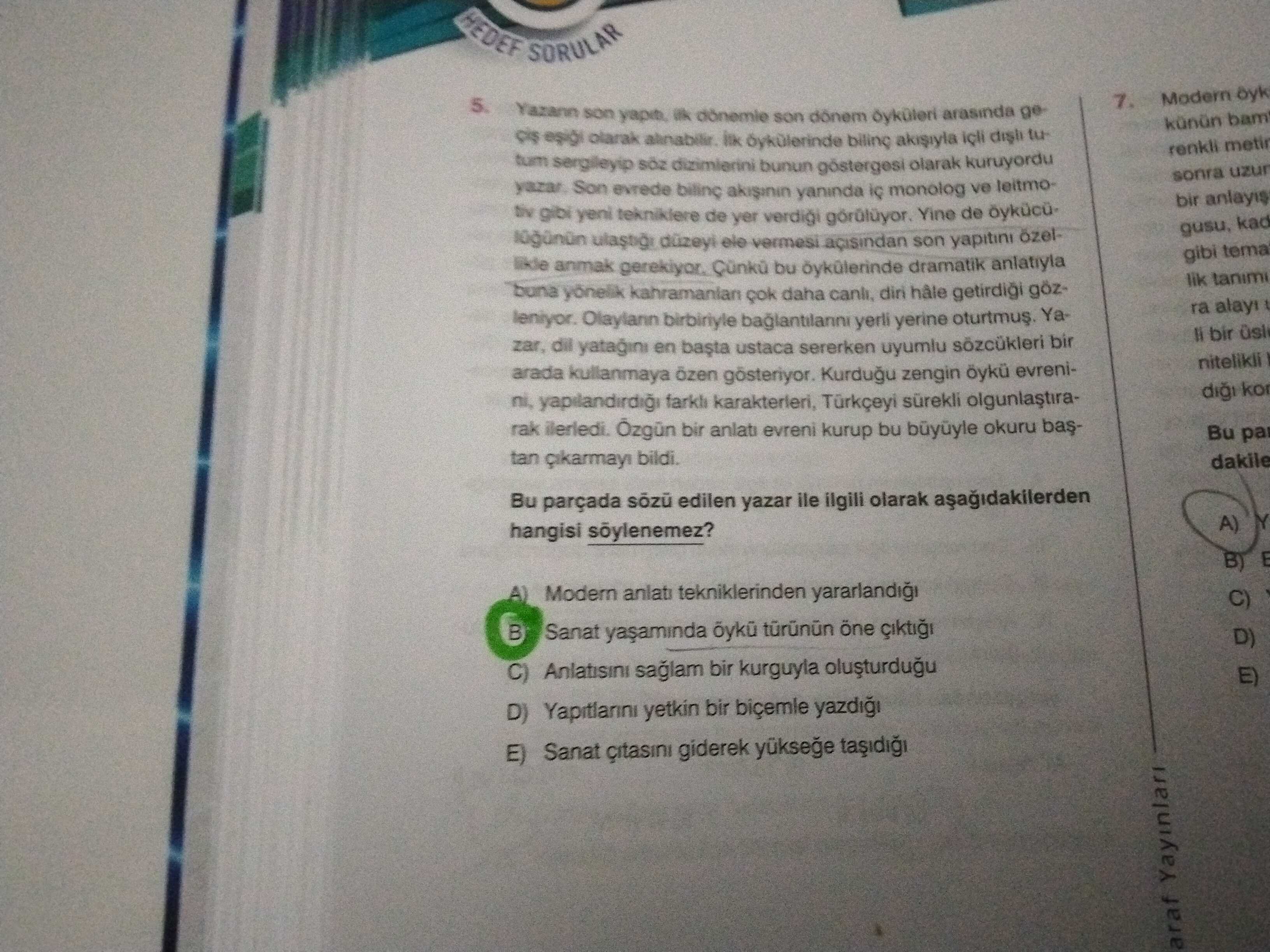 Türk Dili ve Edebiyatı  (11. Sınıf)
