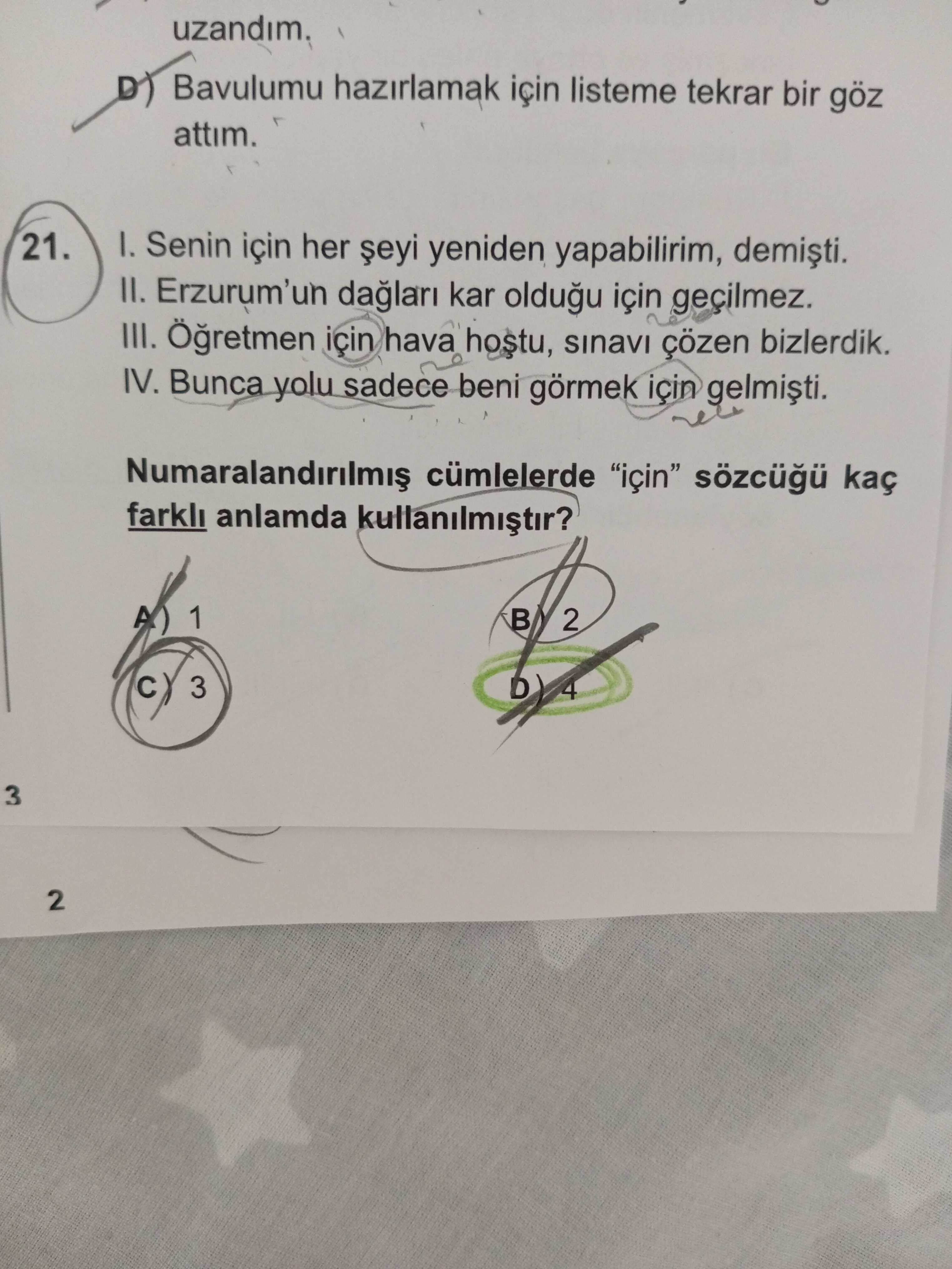 I. Senin için her şeyi yeniden yapabilirim, demişti. II. Erzurum'un dağları kar olduğu için
