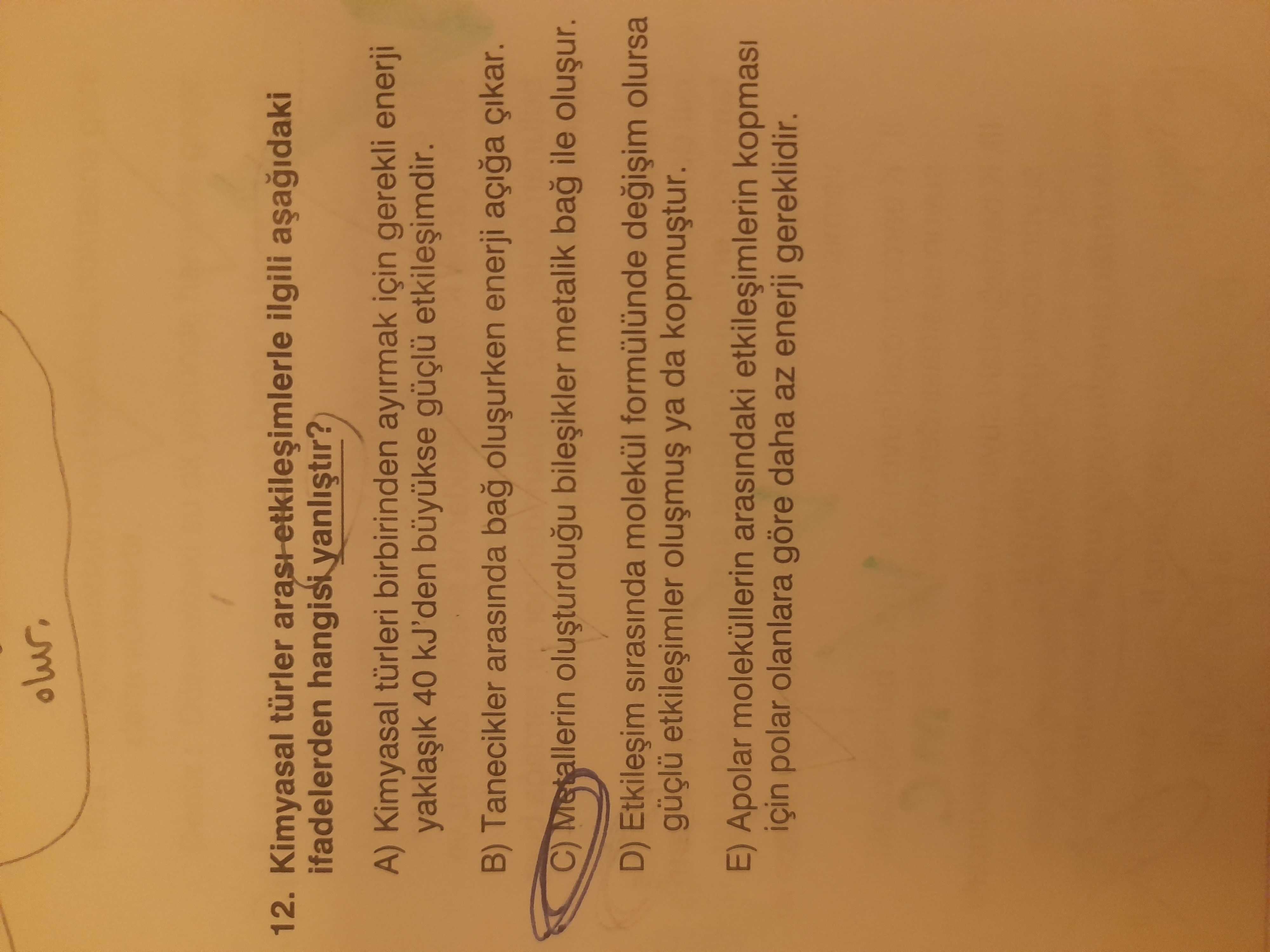 Kimya (11. Sınıf)