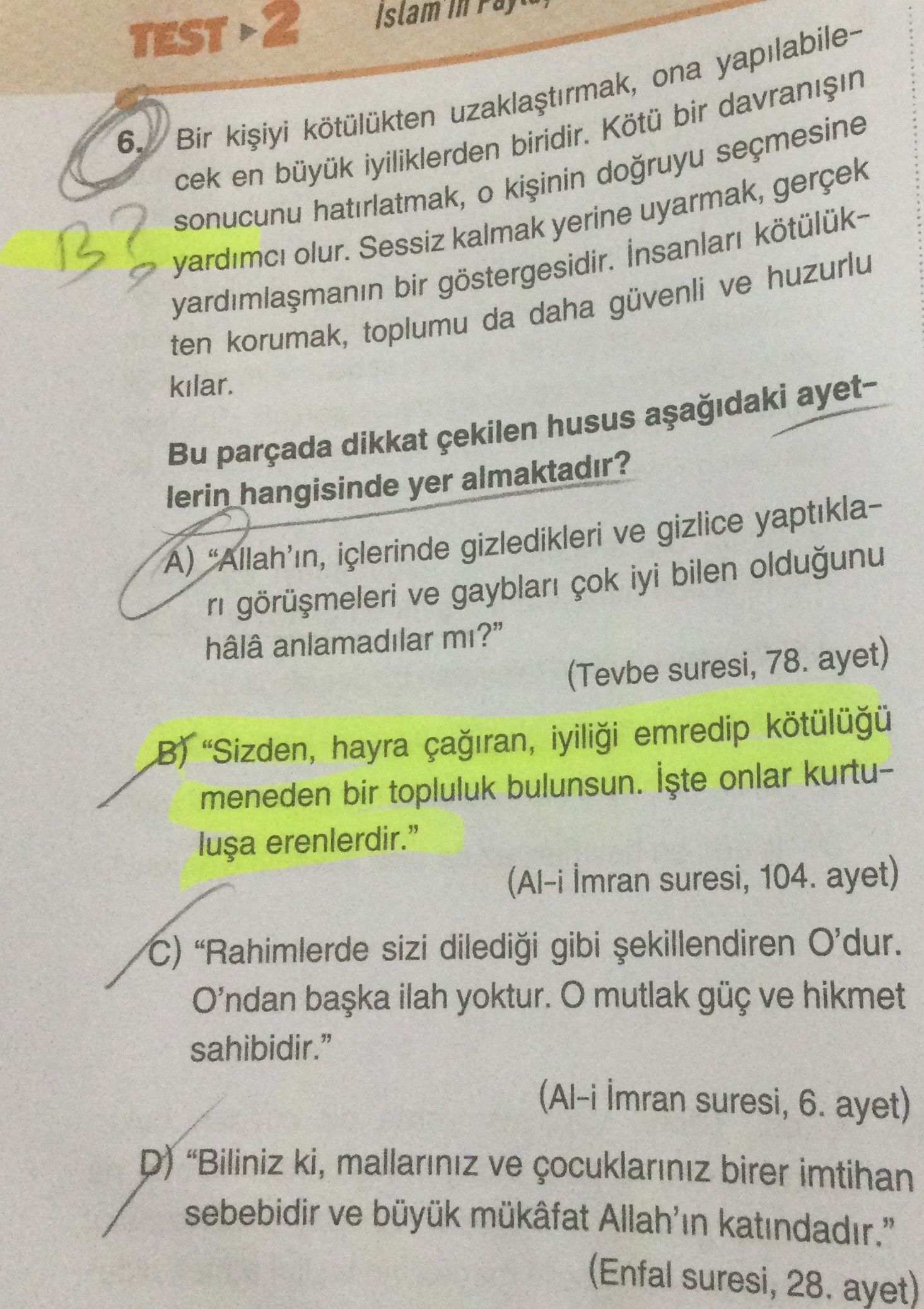 Bir kişiyi kötülükten uzaklaştırmak, ona yapılabilecek en büyük iyiliklerden biridir. Kötü bir