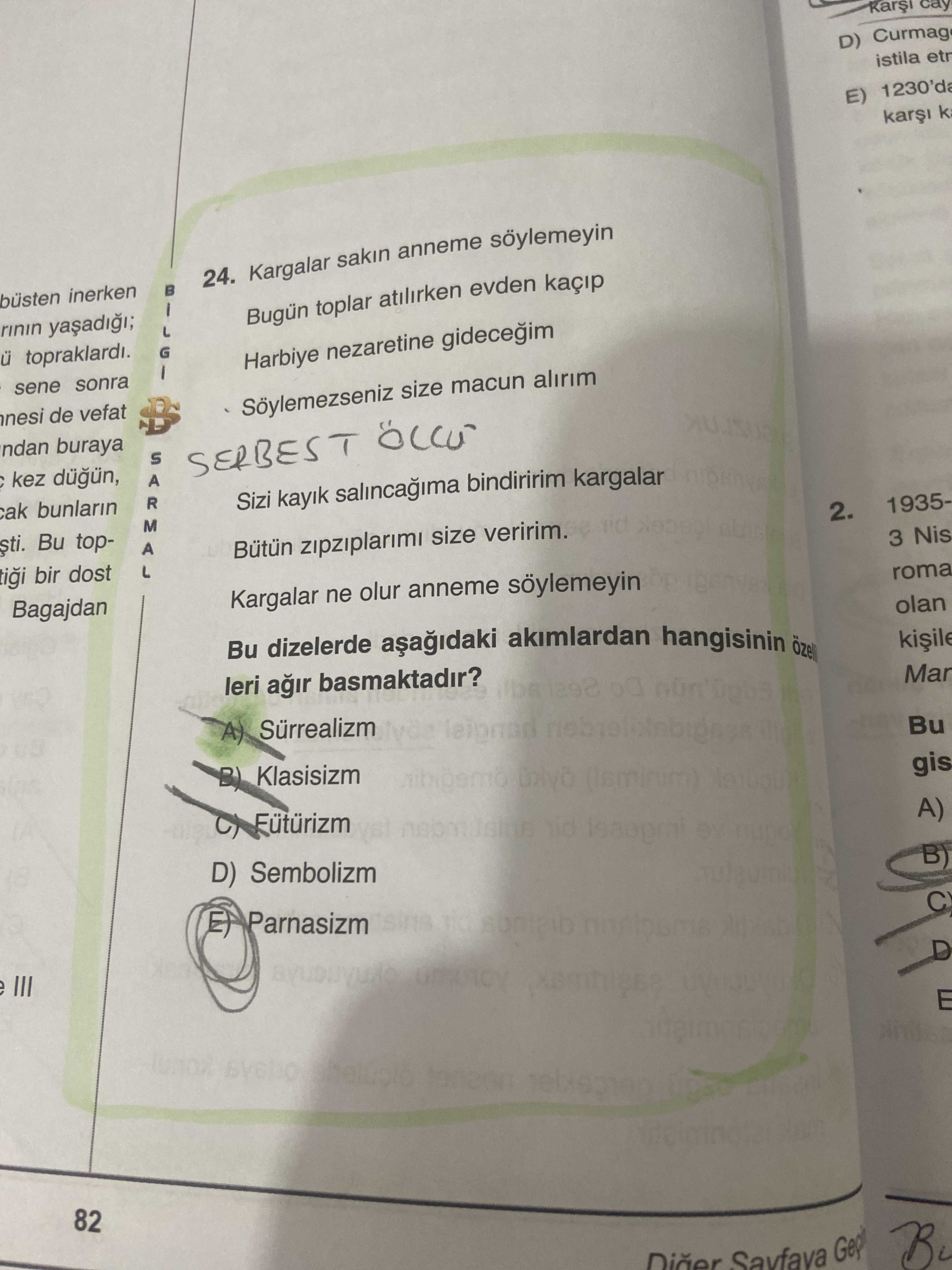 Kargalar sakın anneme söylemeyin Bugün toplar atılırken evden kaçıp Harbiye nezaretine gideceğim