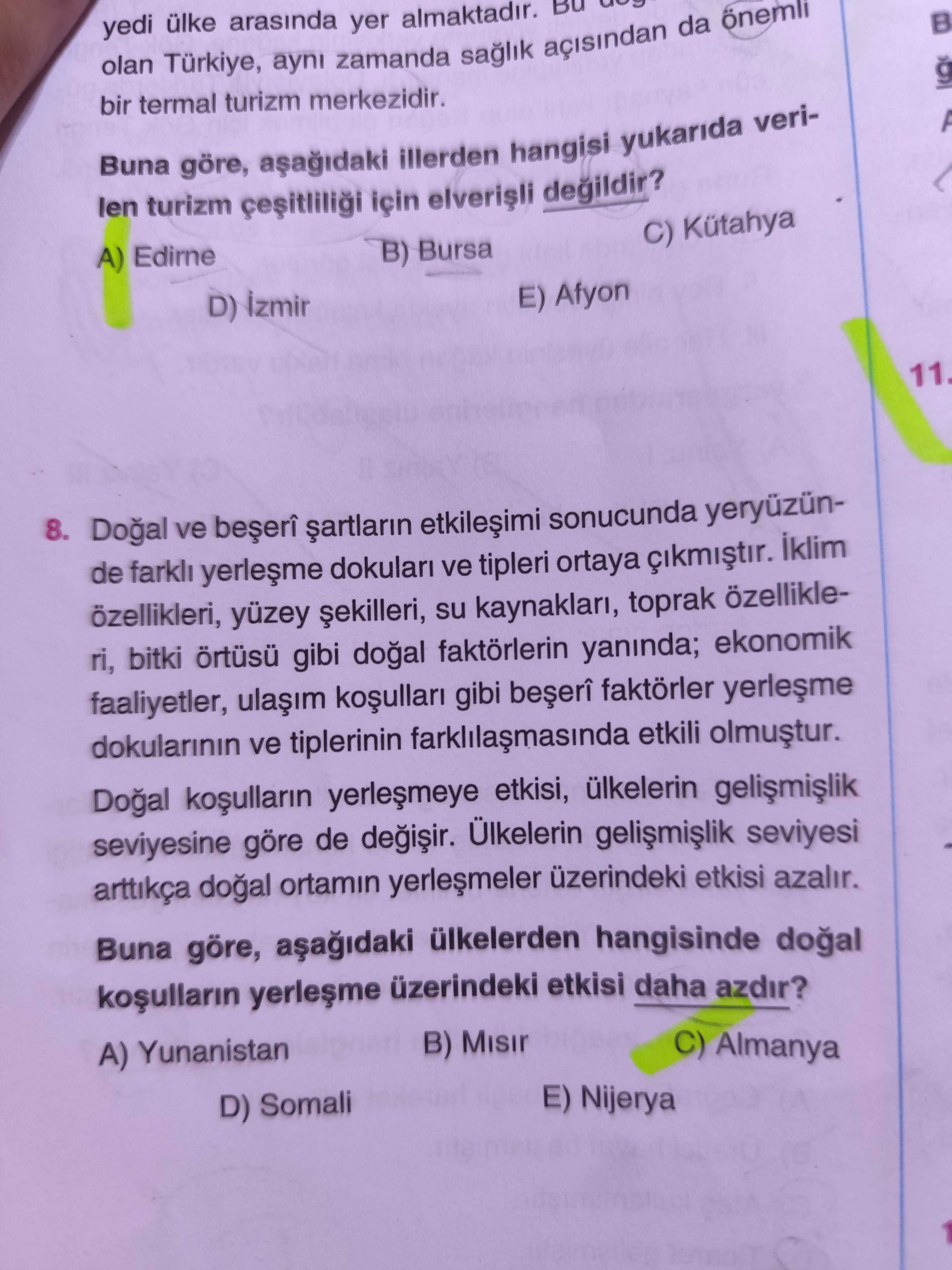 yedi ülke arasında yer almaktadır. Bu değerleri bünyesinde barındıran Türkiye, aynı zamanda sağlık