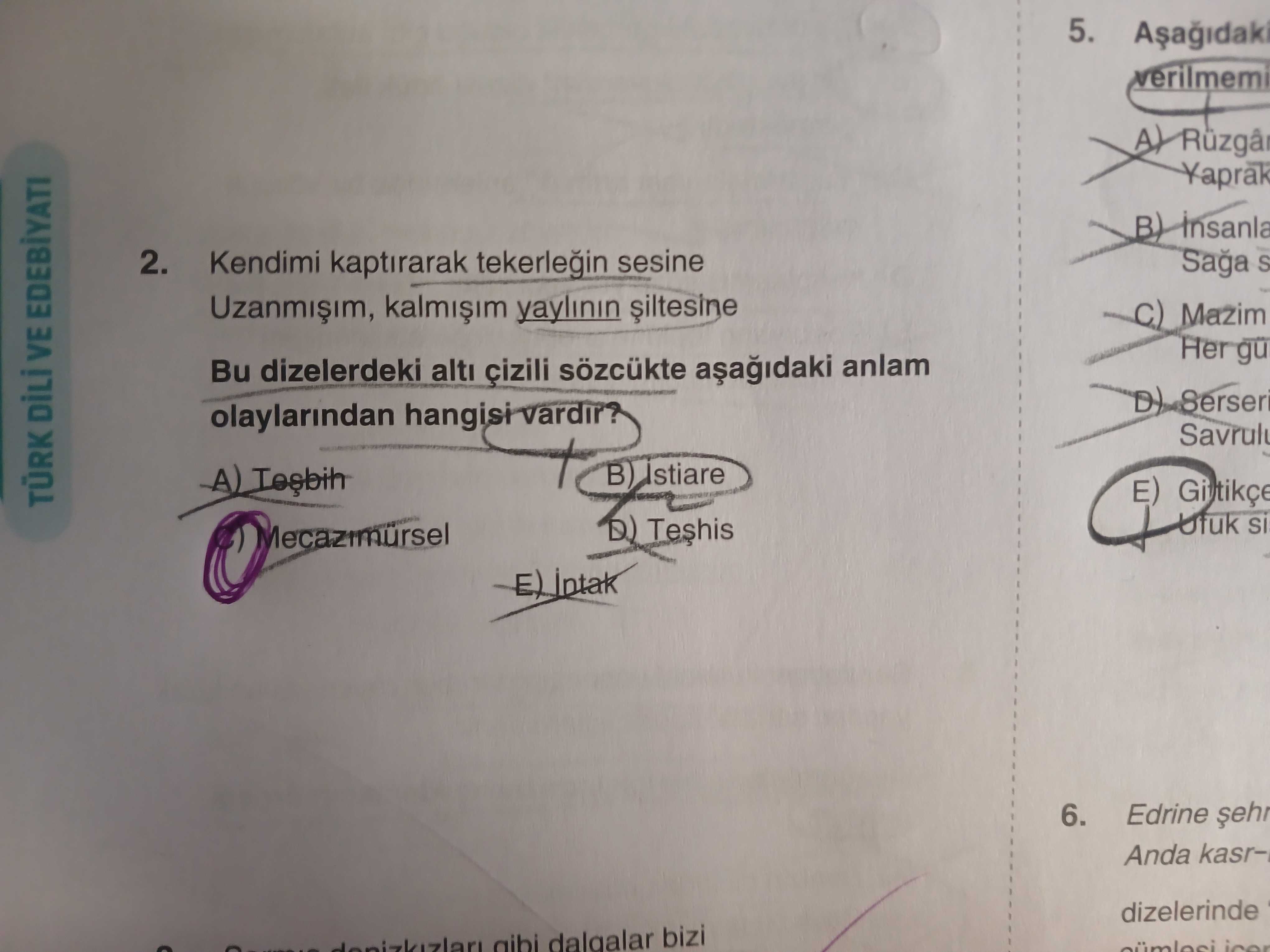Kendimi kaptırarak tekerleğin sesine Uzanmışım, kalmışım yaylının şiltesine Bu dizelerdeki altı