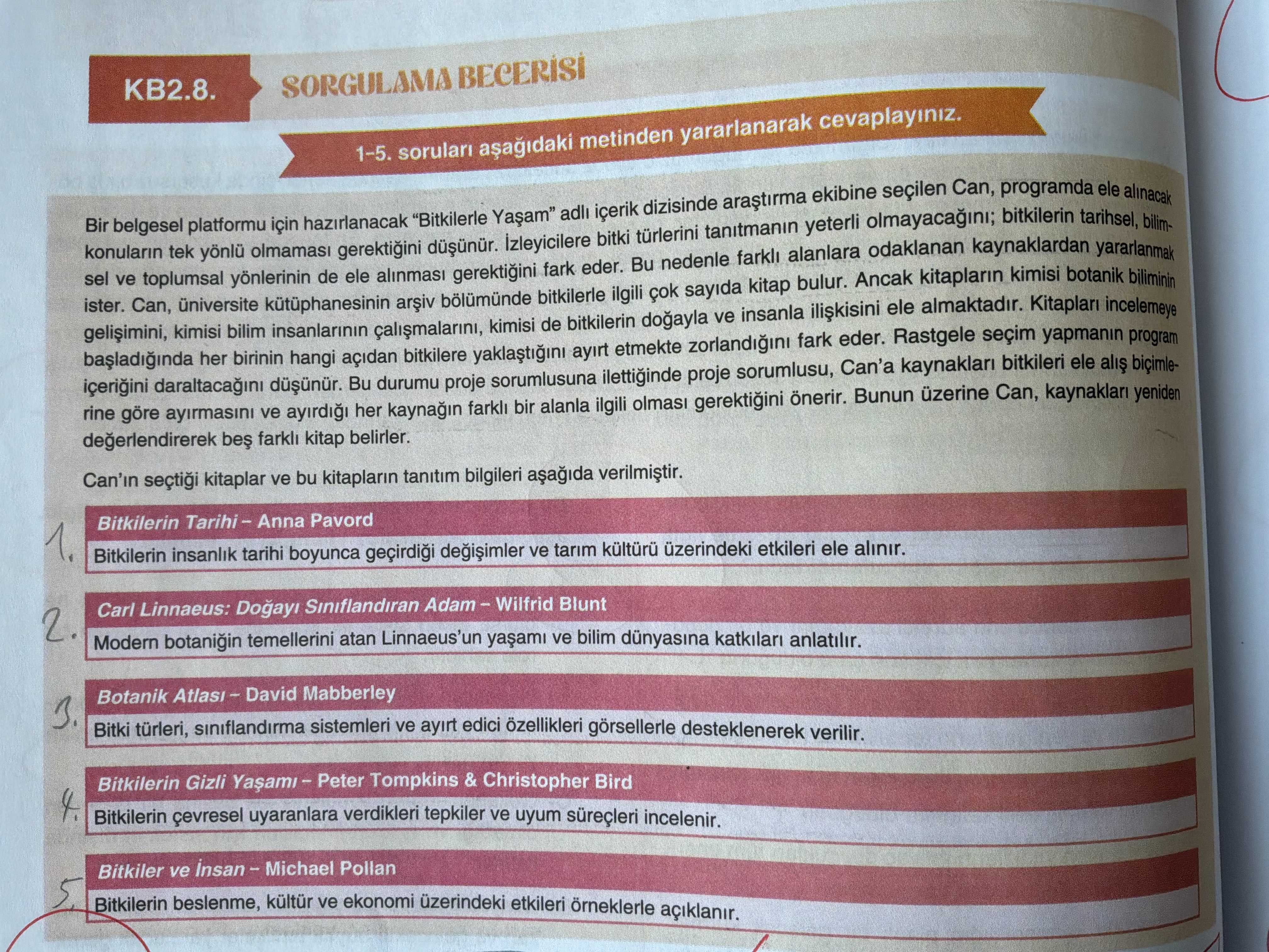 1-5. soruları aşağıdaki metinden yararlanarak cevaplayınız. Bir belgesel platformu için hazırlanacak