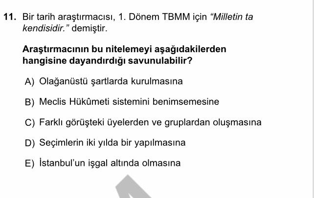 Bir tarih araştırmacısı, 1. Dönem TBMM için "Milletin ta kendisidir." demiştir. Araştırmacının bu