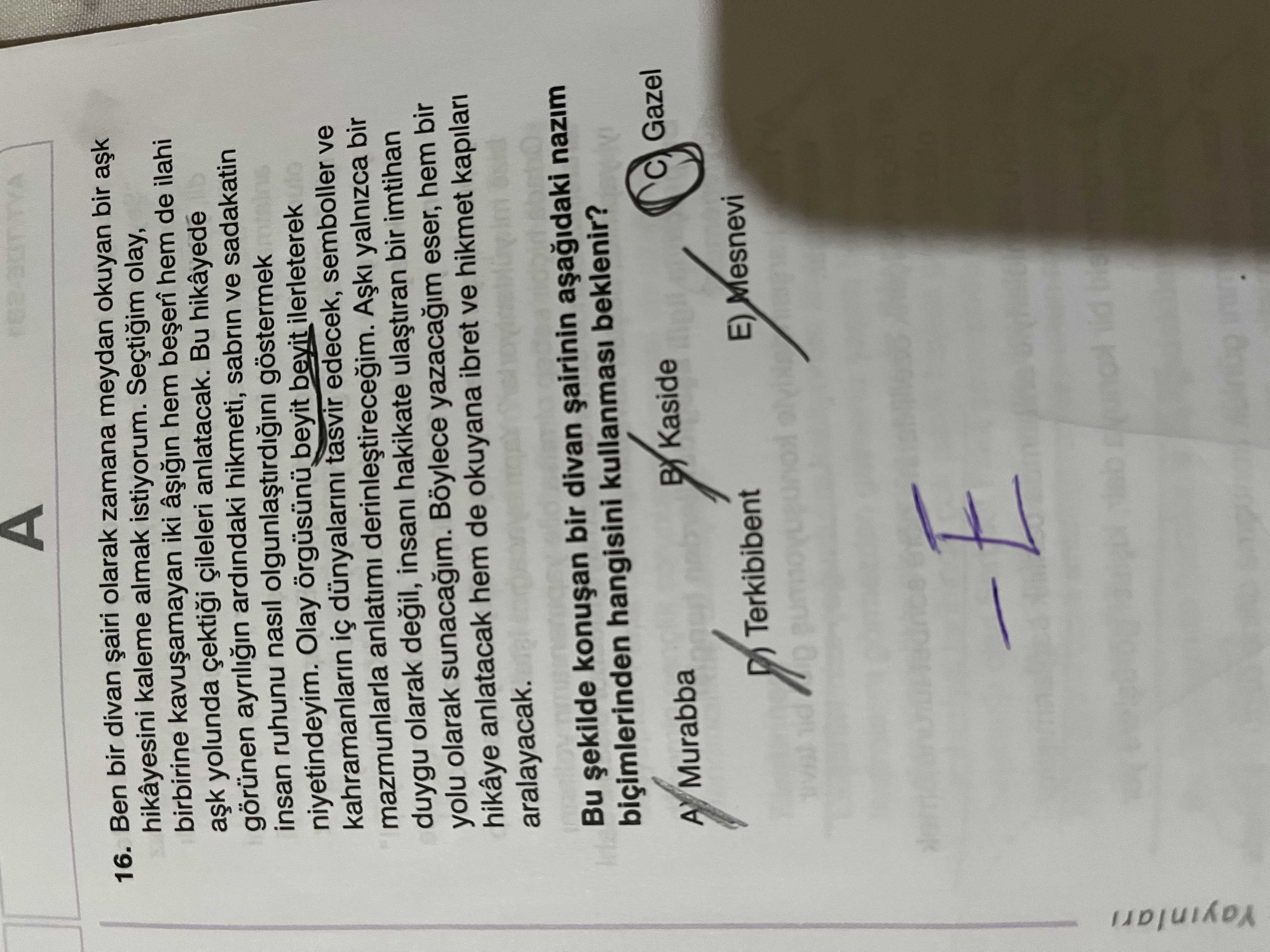 Ben bir divan şairi olarak zamana meydan okuyan bir aşk hikâyesini kaleme almak istiyorum. Seçtiğim