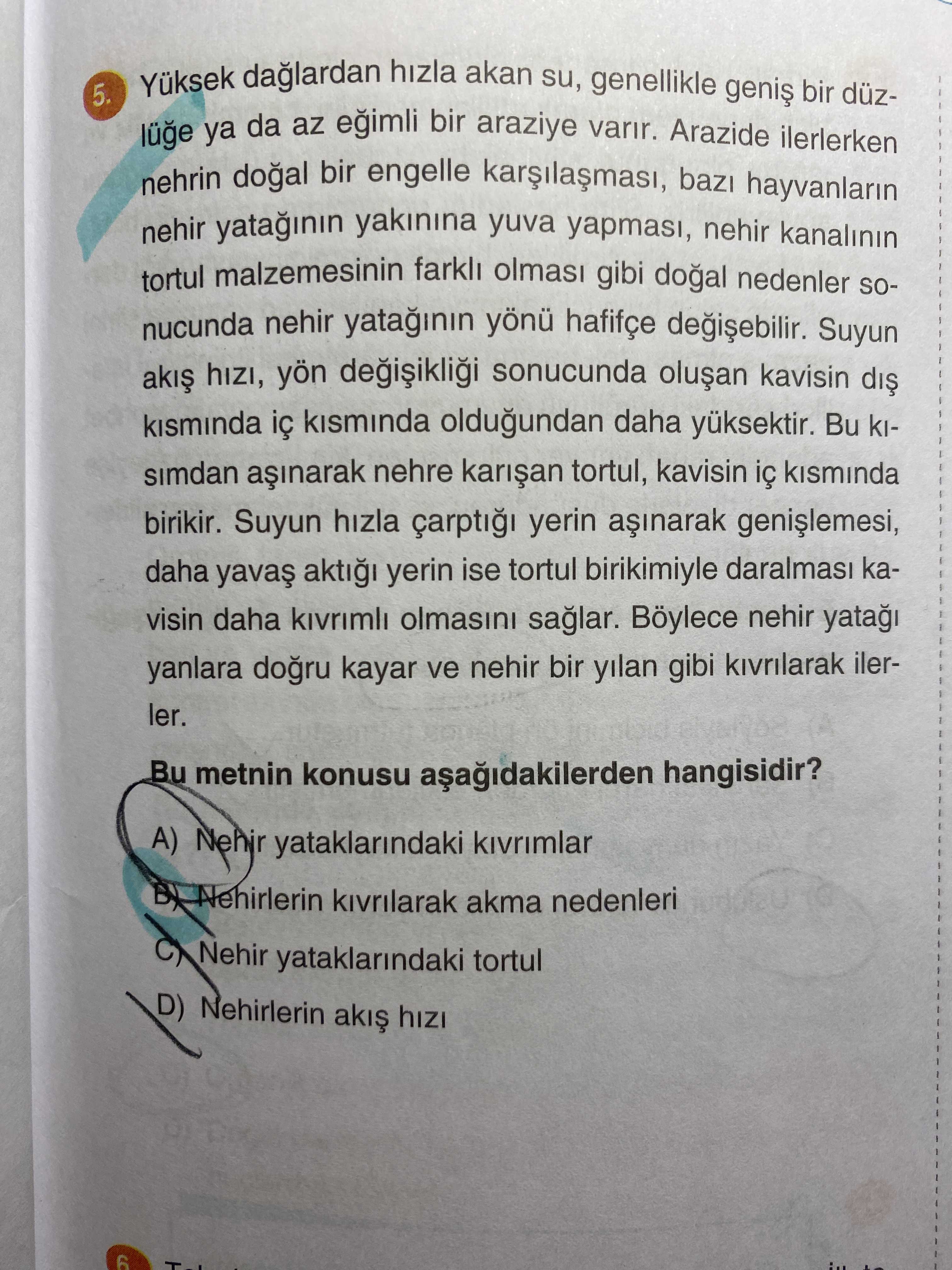 Yüksek dağlardan hızla akan su, genellikle geniş bir düzlüğe ya da az eğimli bir araziye varır