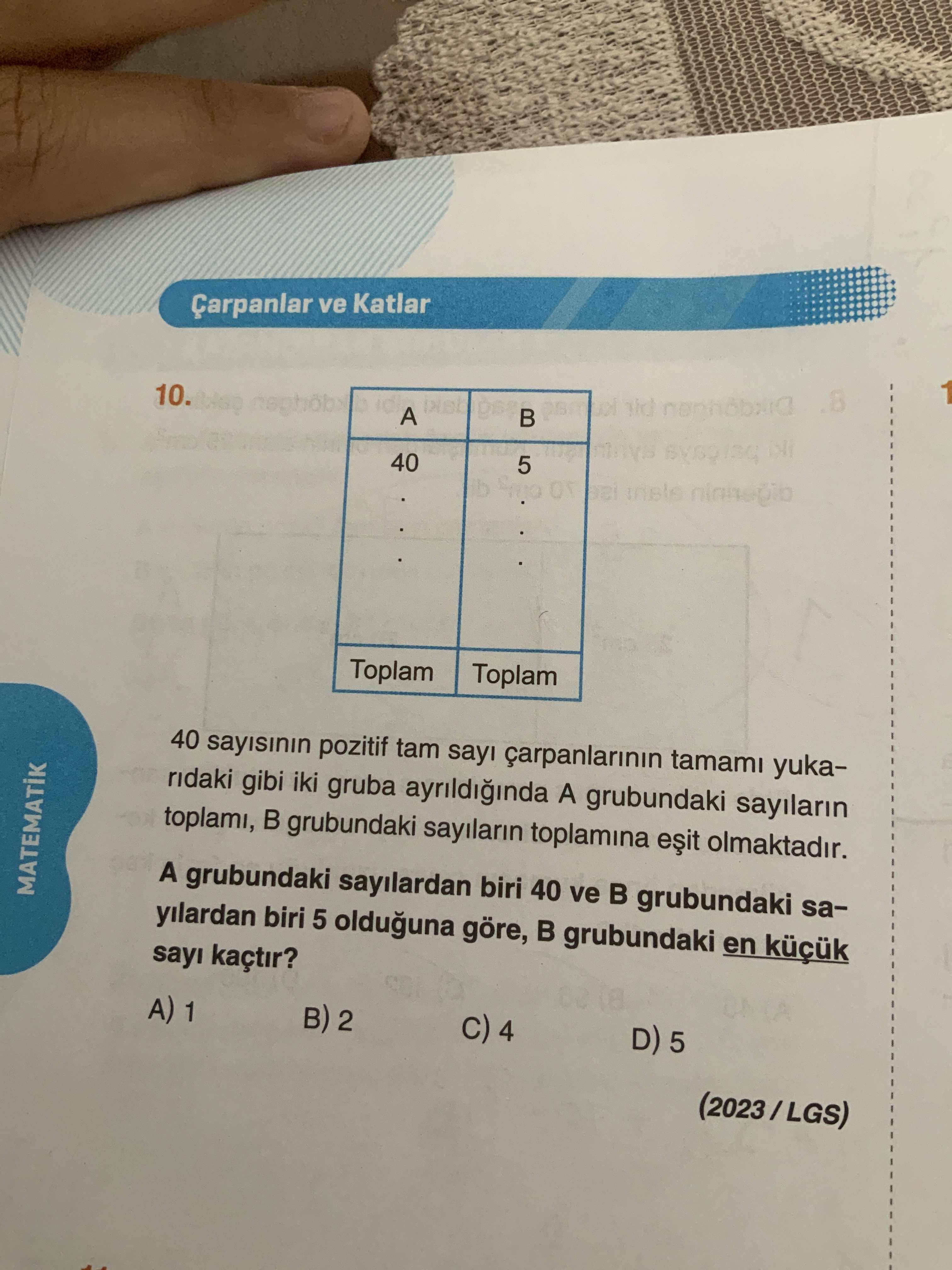 Matematik (8. Sınıf)