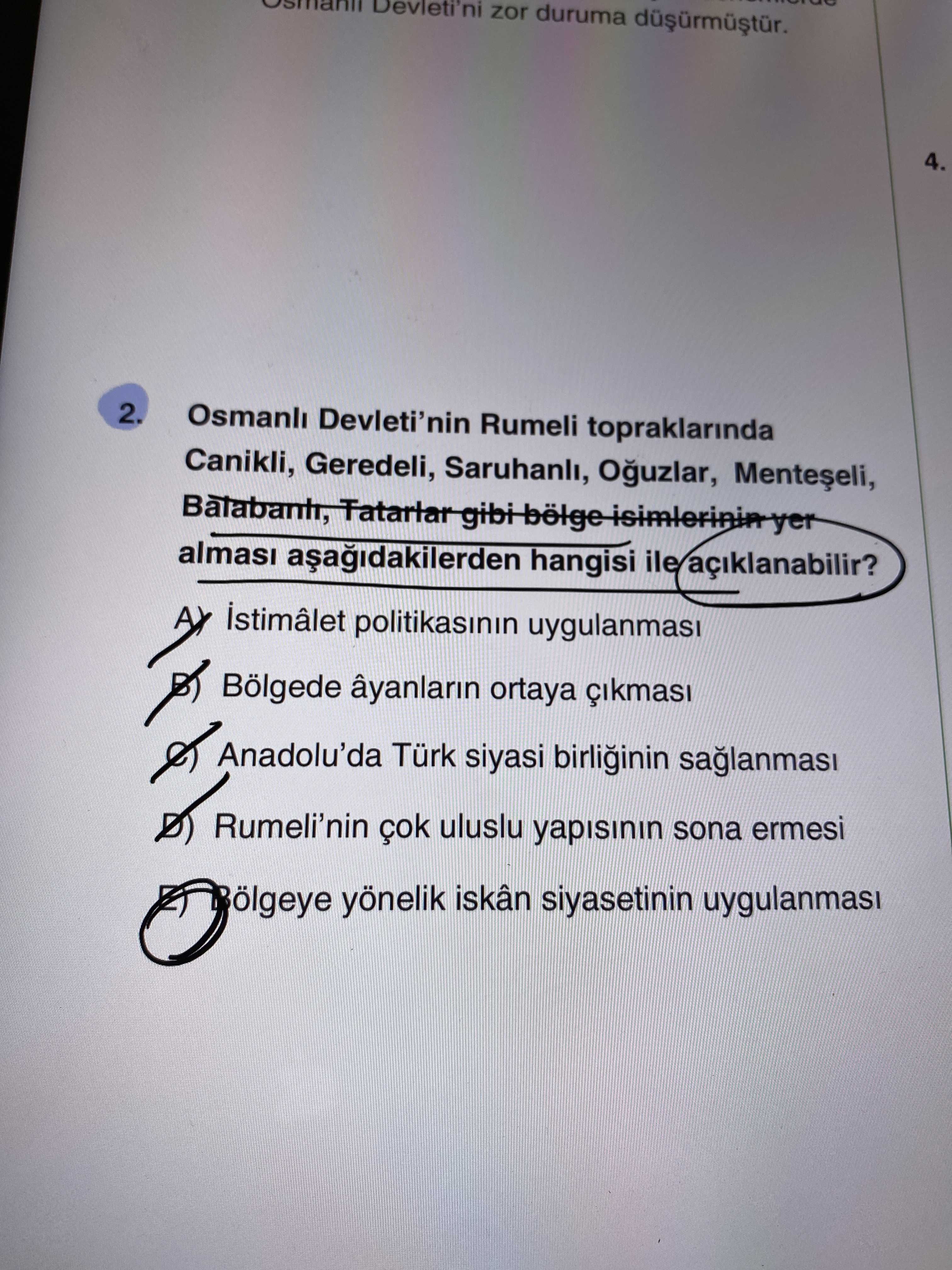 Osmanlı Devleti'nin Rumeli topraklarında Canikli, Geredeli, Saruhanlı, Oğuzlar, Menteşeli