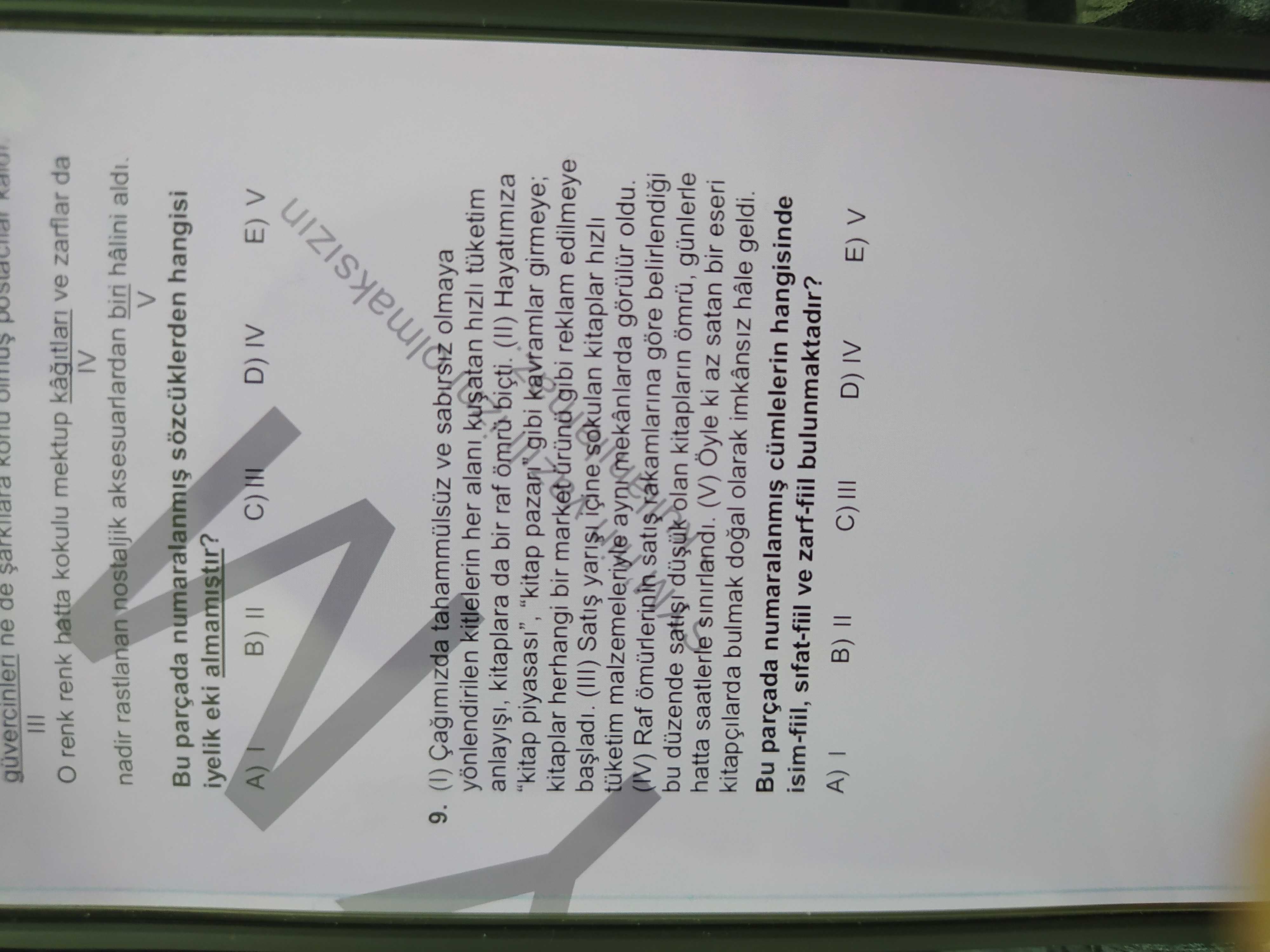 (I) Çağımızda tahammülsüz ve sabırsız olmaya yönlendirilen kitlelerin her alanı kuşatan hızlı