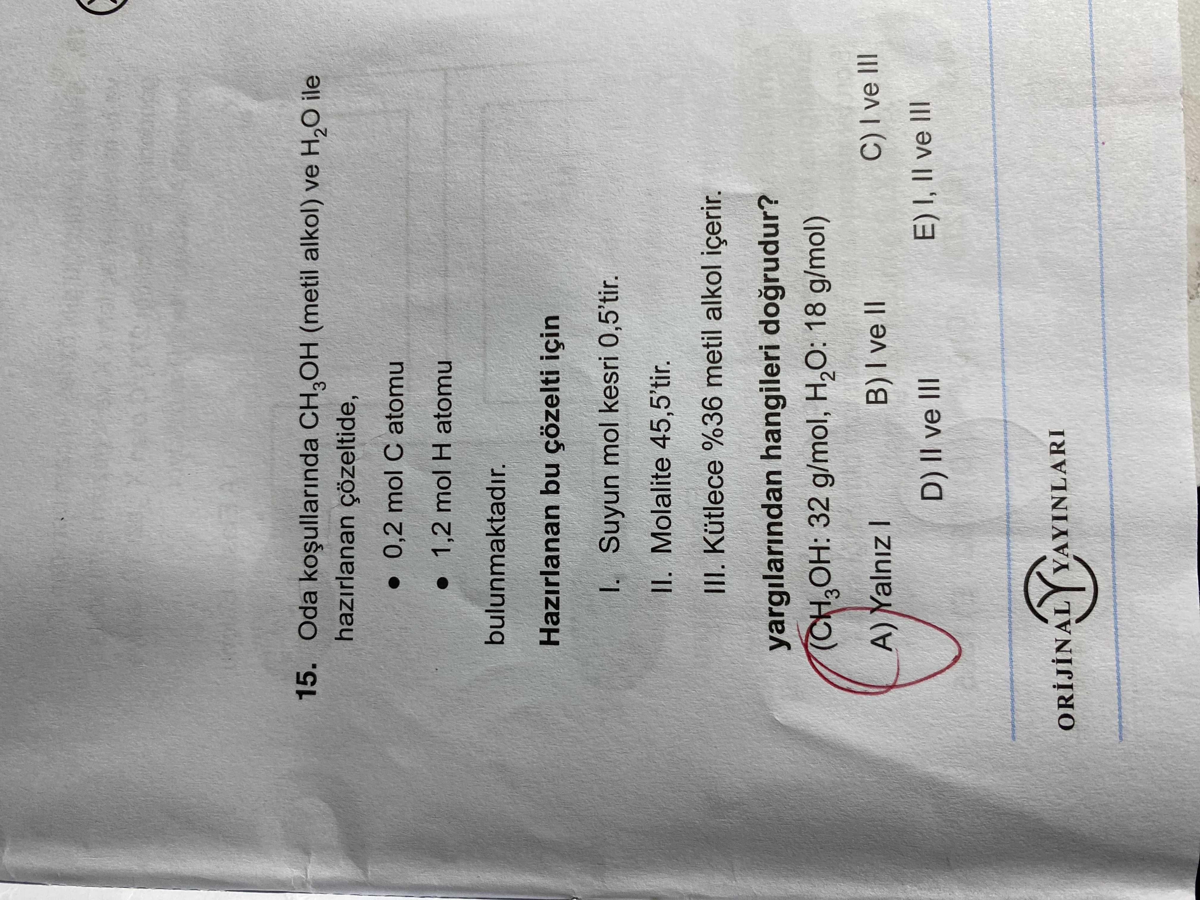 Kimya (11. Sınıf)