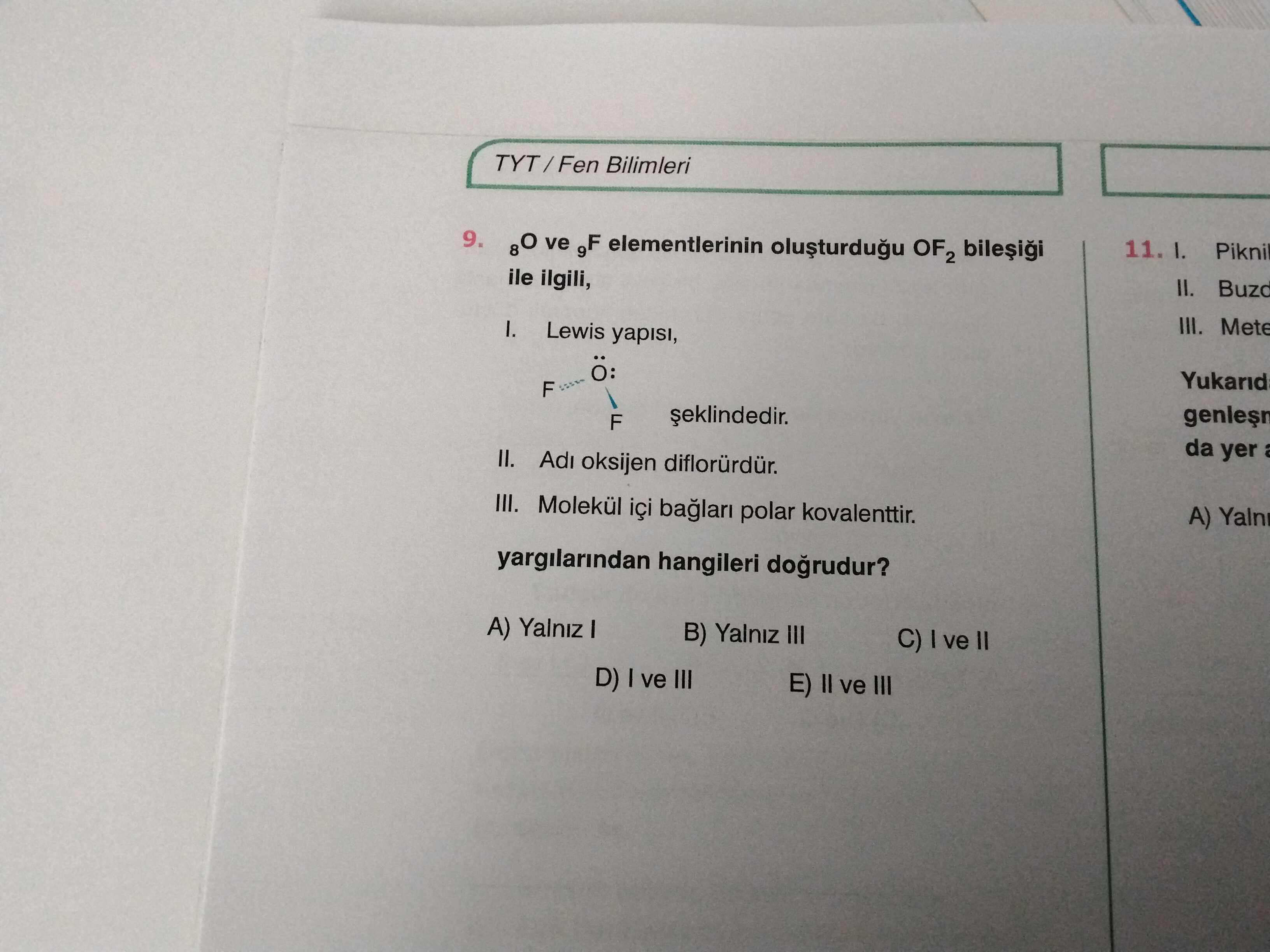 Kimya (11. Sınıf)