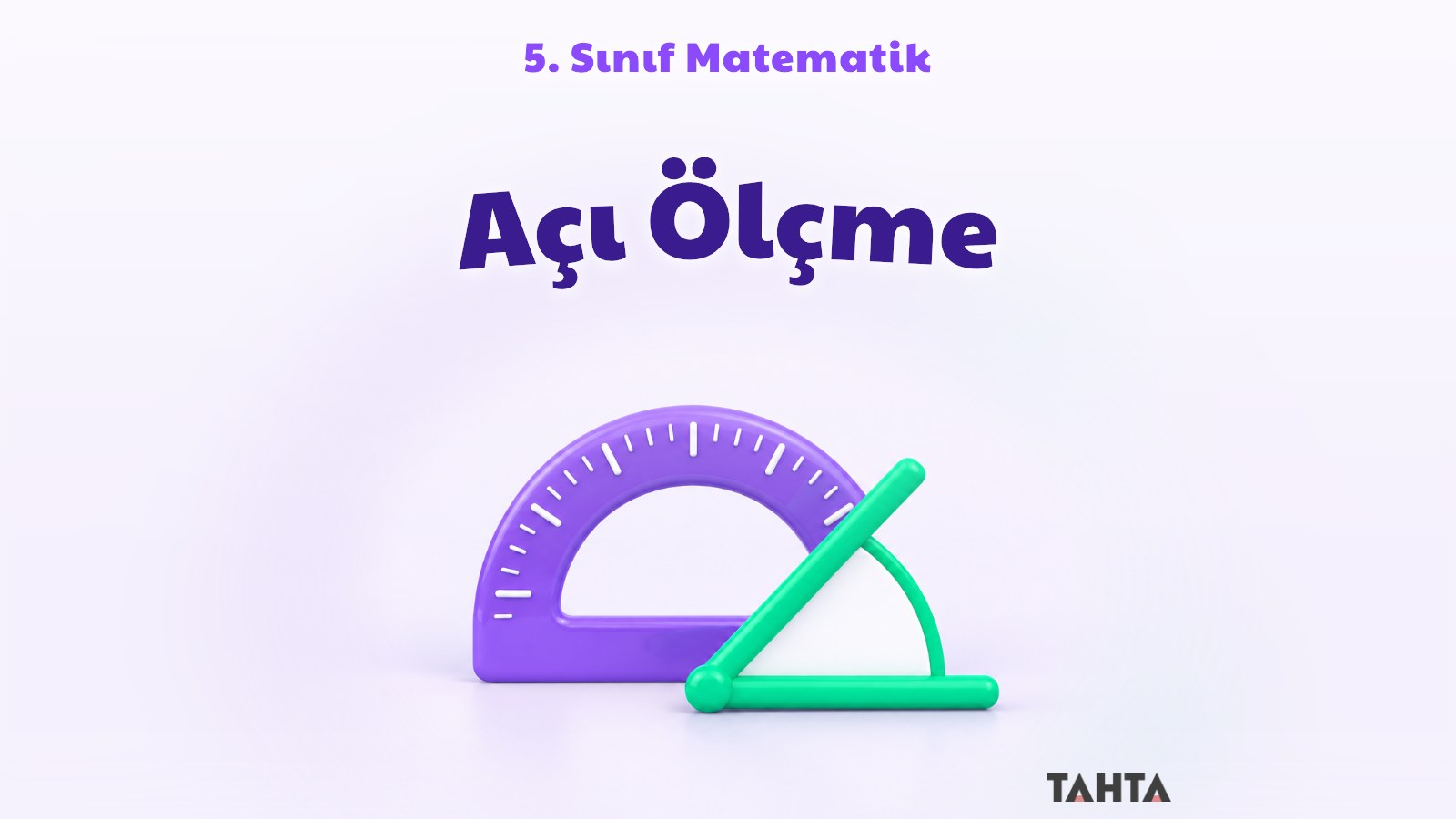 5. sınıf matematik açı ölçme kapak görseli: iletki ve açı şekli