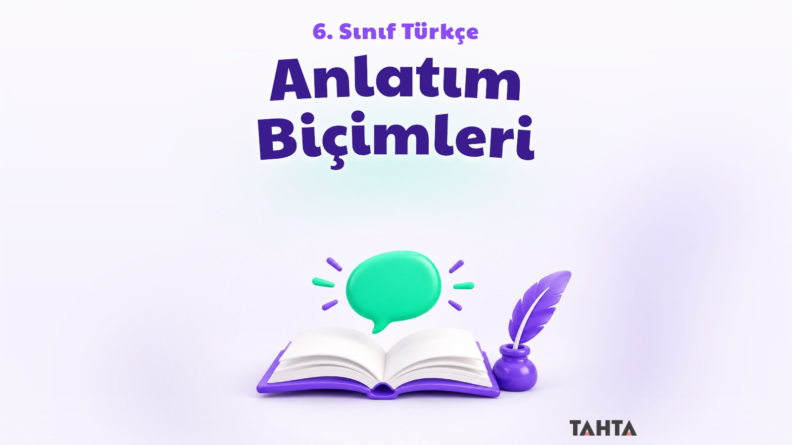6. sınıf Türkçe anlatım biçimleri konu anlatımı kapak görseli