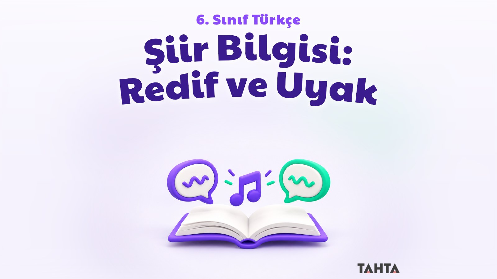 6. sınıf Türkçe şiir bilgisi redif ve uyak konu anlatımı kapak görseli