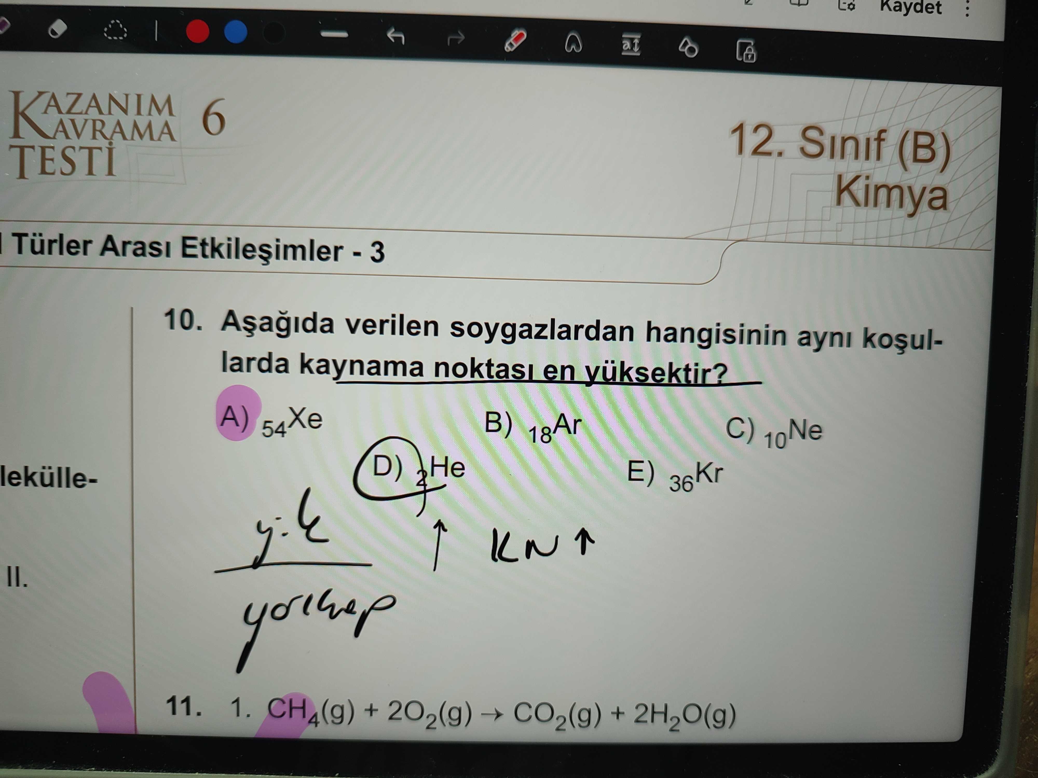 Kimya (11. Sınıf)