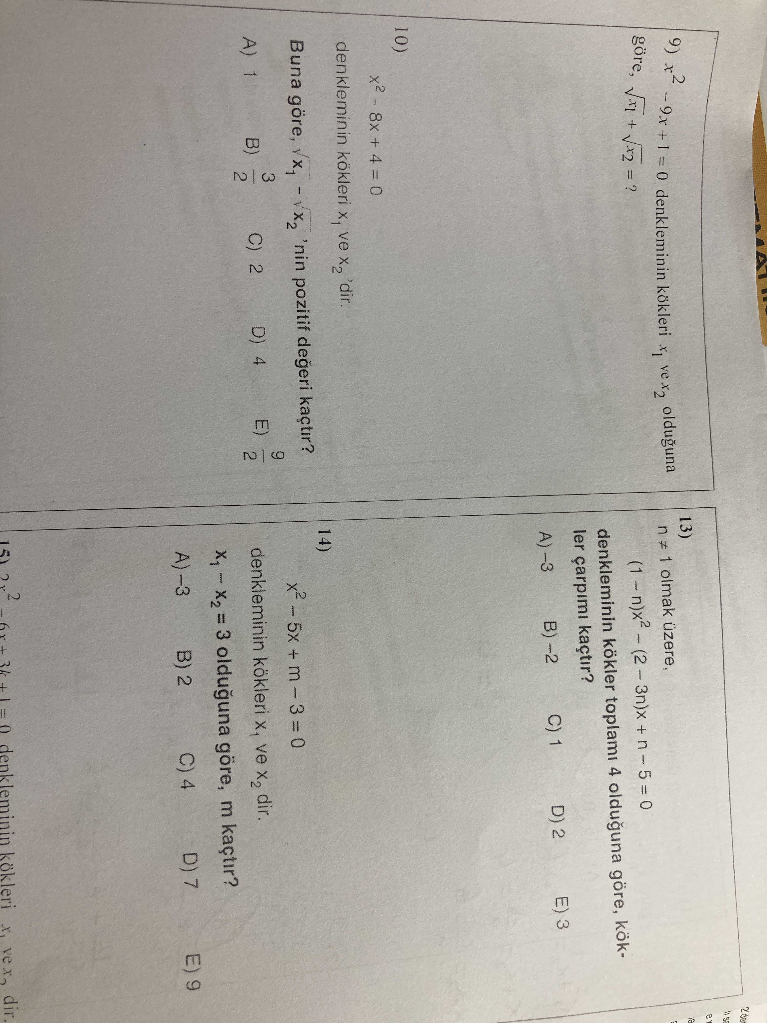 Matematik (12. Sınıf)