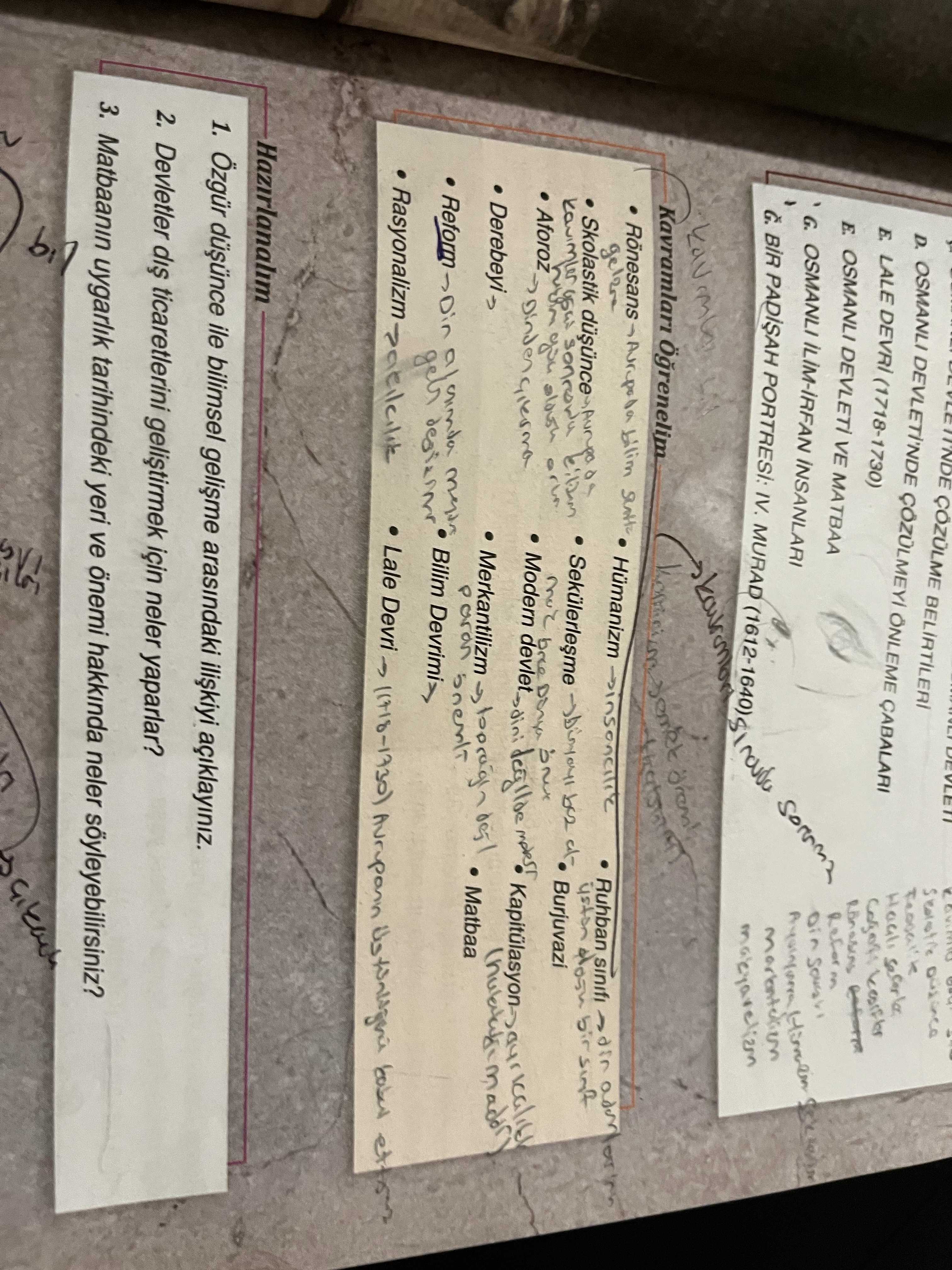 Hızır türbelerin; 1. Çağrı aldışınca ile bilimsel gelişme arasındaki ilişkiyi açıklayınız. 2