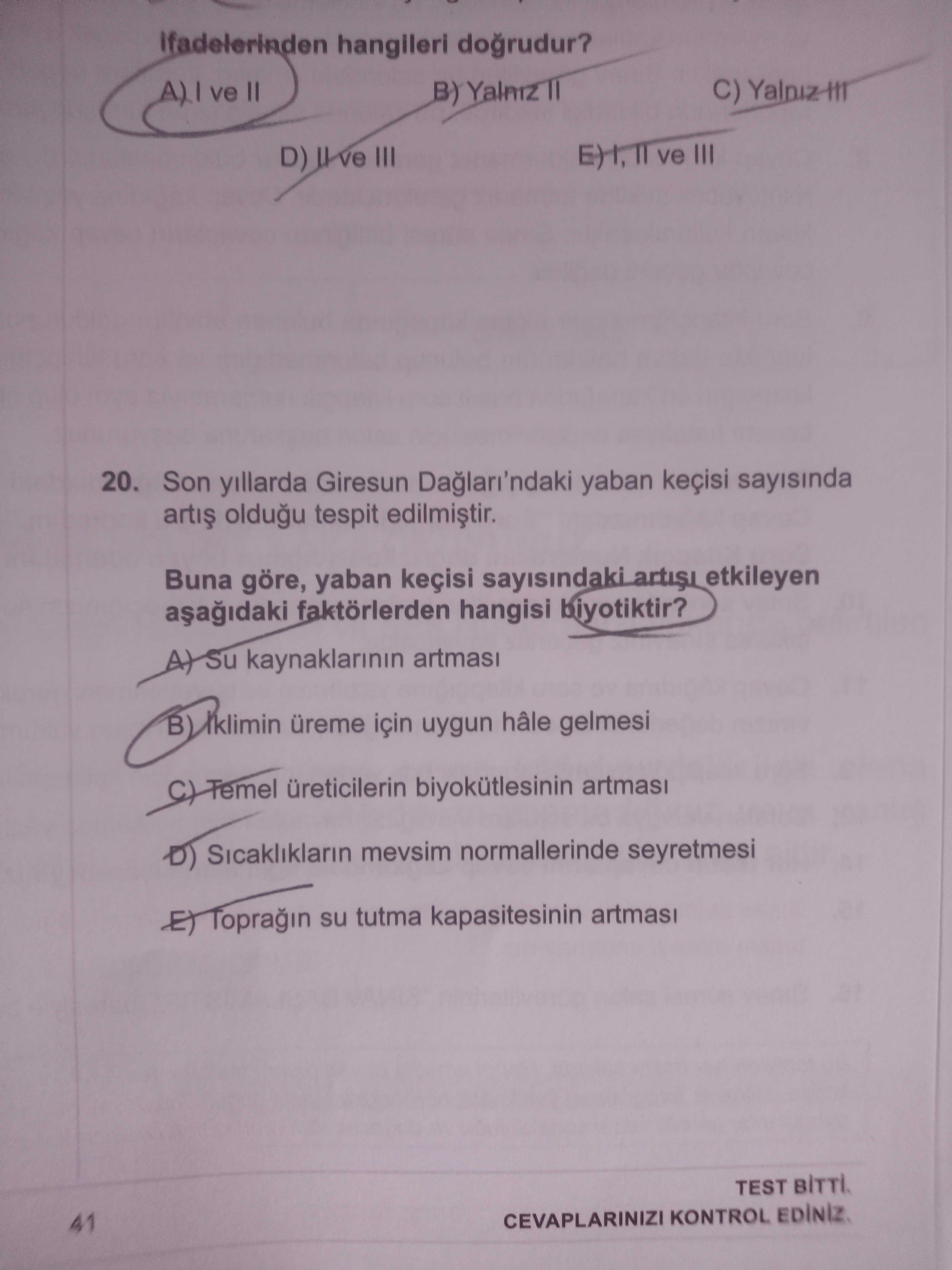 Son yıllarda Giresun Dağları'ndaki yaban keçisi sayısında artış olduğu tespit edilmiştir. Buna göre