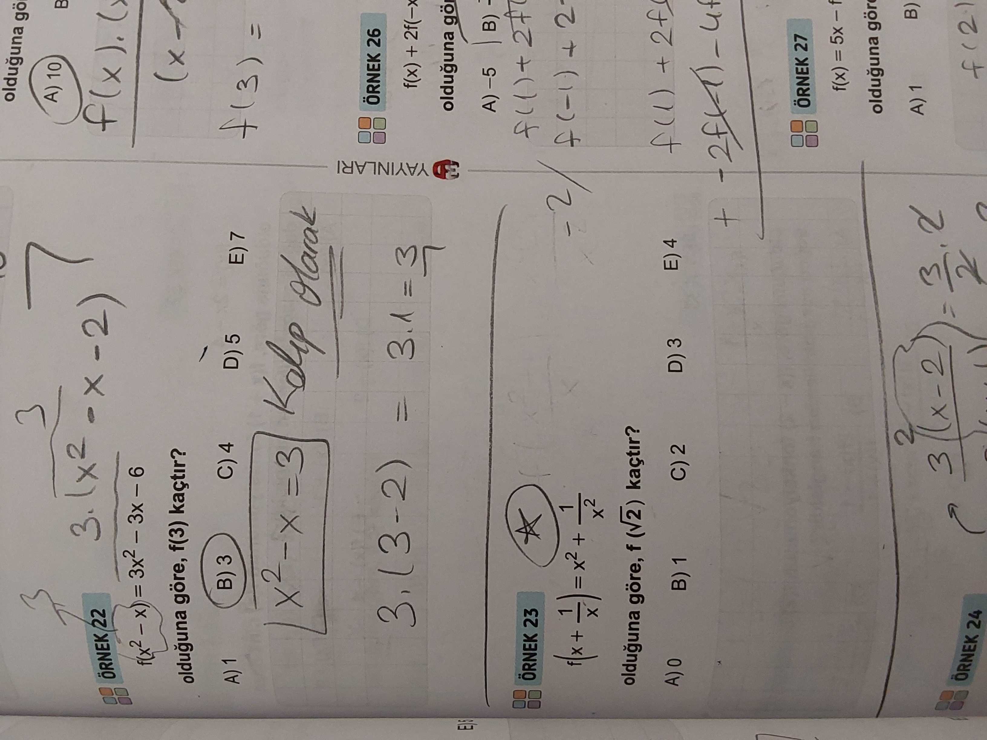 Olduguna B ORNEK 22 olduguna göre, f(3) kaçtir. B) 3 D) 5 2 =3 26 f(x) 2f(-x YAYINLARI olduguna 23 + olduguna göre, f (V2) kaçtir. D) 3 C) 2 B) 1 ORNEK 27 olduguna 2 B) 3 ÖRNEK 24 olduguna B ORNEK 22 olduguna göre, f(3) kaçtir. D) 3 C) 2 B) 1 ORNEK 27 olduguna 2 B) 3 ÖRNEK 24. ?? Model.Question.title