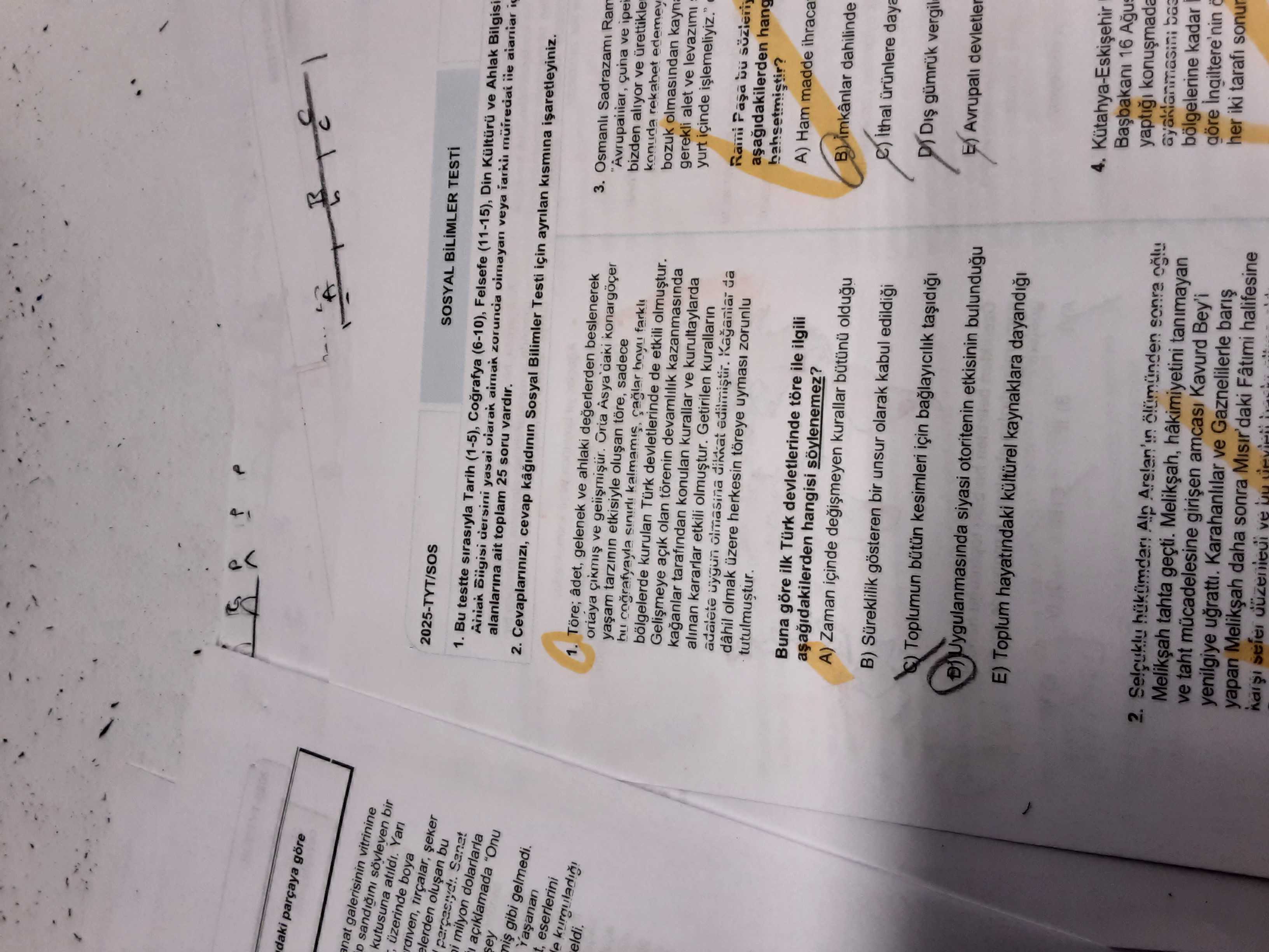 Töre; adet, gelenek ve ahlaki değerlerden beslenerek ortaya çıkmış ve gelişmiştir. Orta Asya daki