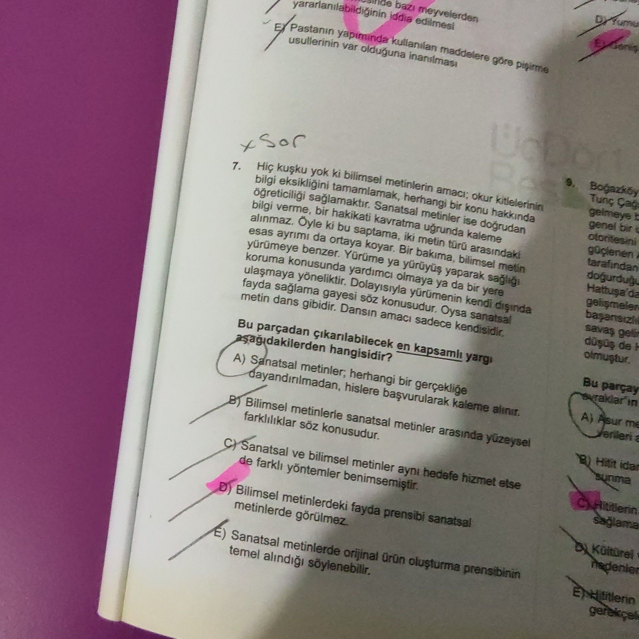 Hiç kuşku yok ki bilimsel metinlerin amacı okur kitlelerinin bilgi eksikliğini tamamlamak, herhangi