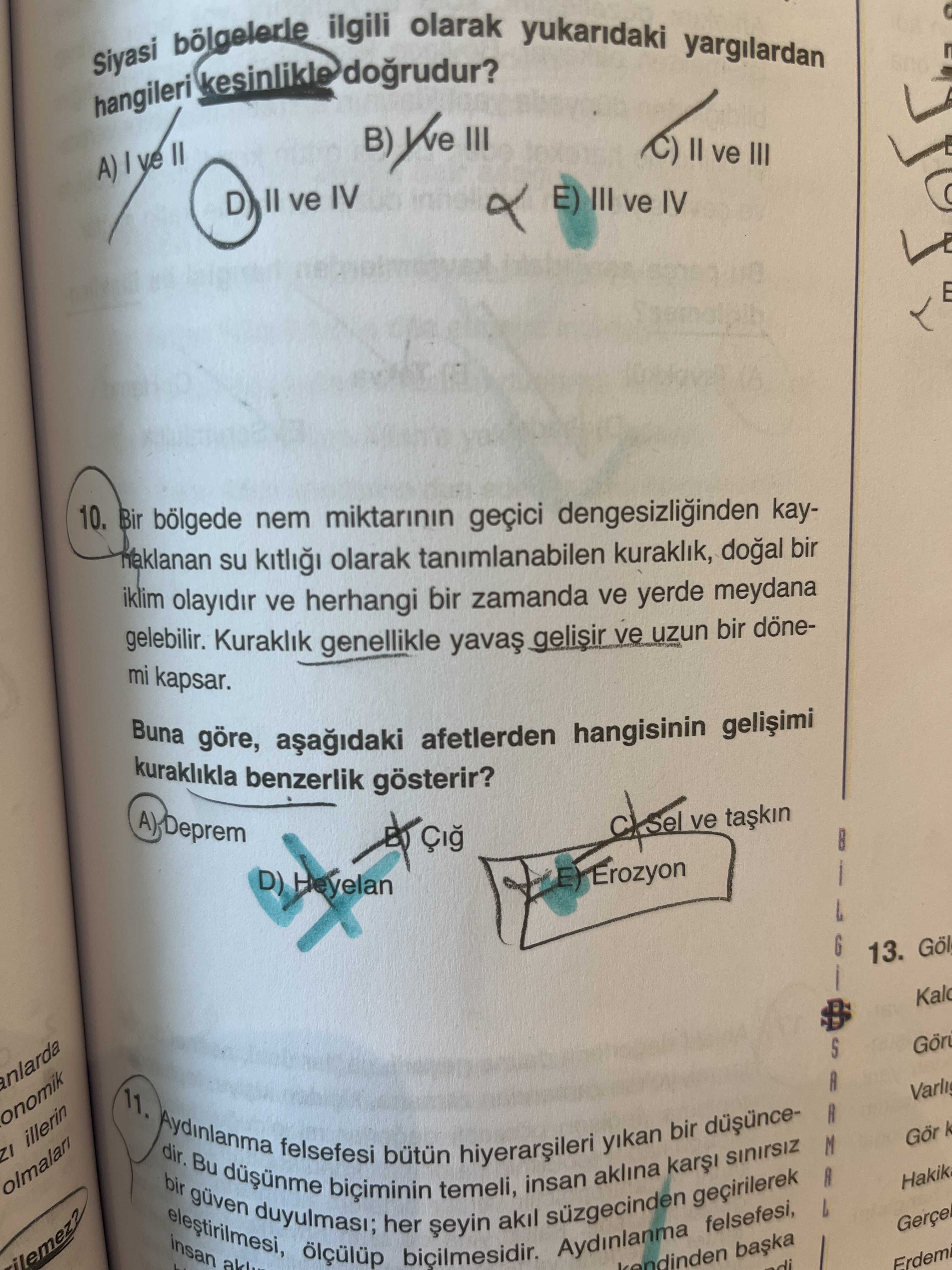 Bir bölgede nem miktarının geçici dengesizliğinden kaynaklanan su kıtlığı olarak tanımlanabilen