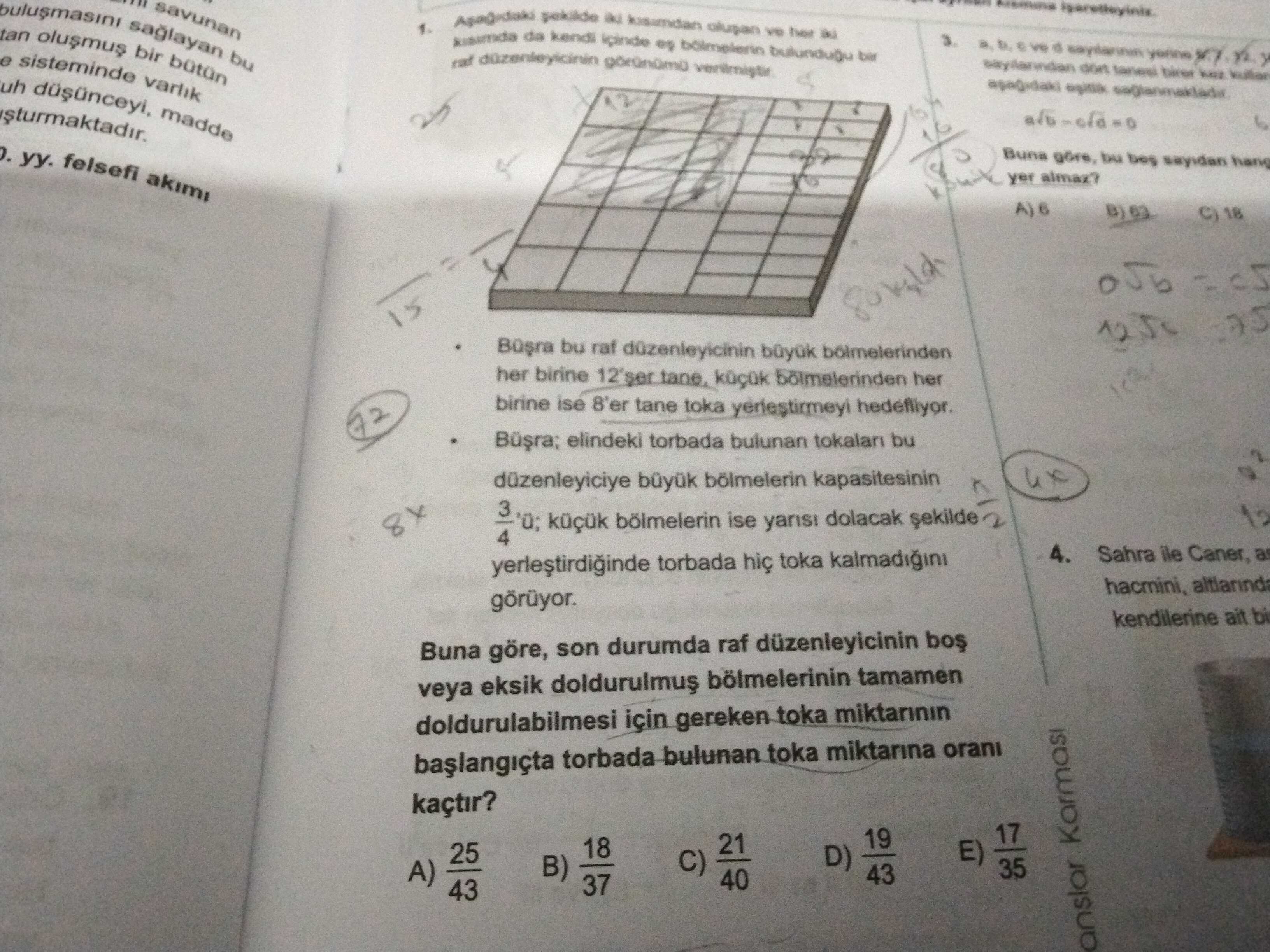 Tan butun saglayan bir bu savunan da kendi bulundugu e sisteminde varlik birer madde 6 yy. felsefi akimi Buna göre, bu sayidan yer almaz. bu raf düzenleyicinin bölmelerinden her birine her birine ise 8'er tane toka hedefliyor. 72 elindeki torbada bulunan bu düzenleyiciye 3 kapasitesinin dolacak ise bölmelerin yarisi 4. Sahra ile Caner, a torbada toka kalmadigini kendilerine ait bi Buna göre, son durumda raf düzenleyicinin veya eksik tamamen doldurulabilmesi için gereken toka torbada bulunan toka miktarina orani kaçtir. 17 19 18 21 25 E) D) C) B) 35 A) 43 40 37 43 anslar tan butun saglayan bir bu savunan da kendi bulundugu e sisteminde varlik birer madde 6 yy. 17 19 18 21 25 E) D) C) B) 35 A) 43 40 37 43 anslar. ?? Model.Question.title